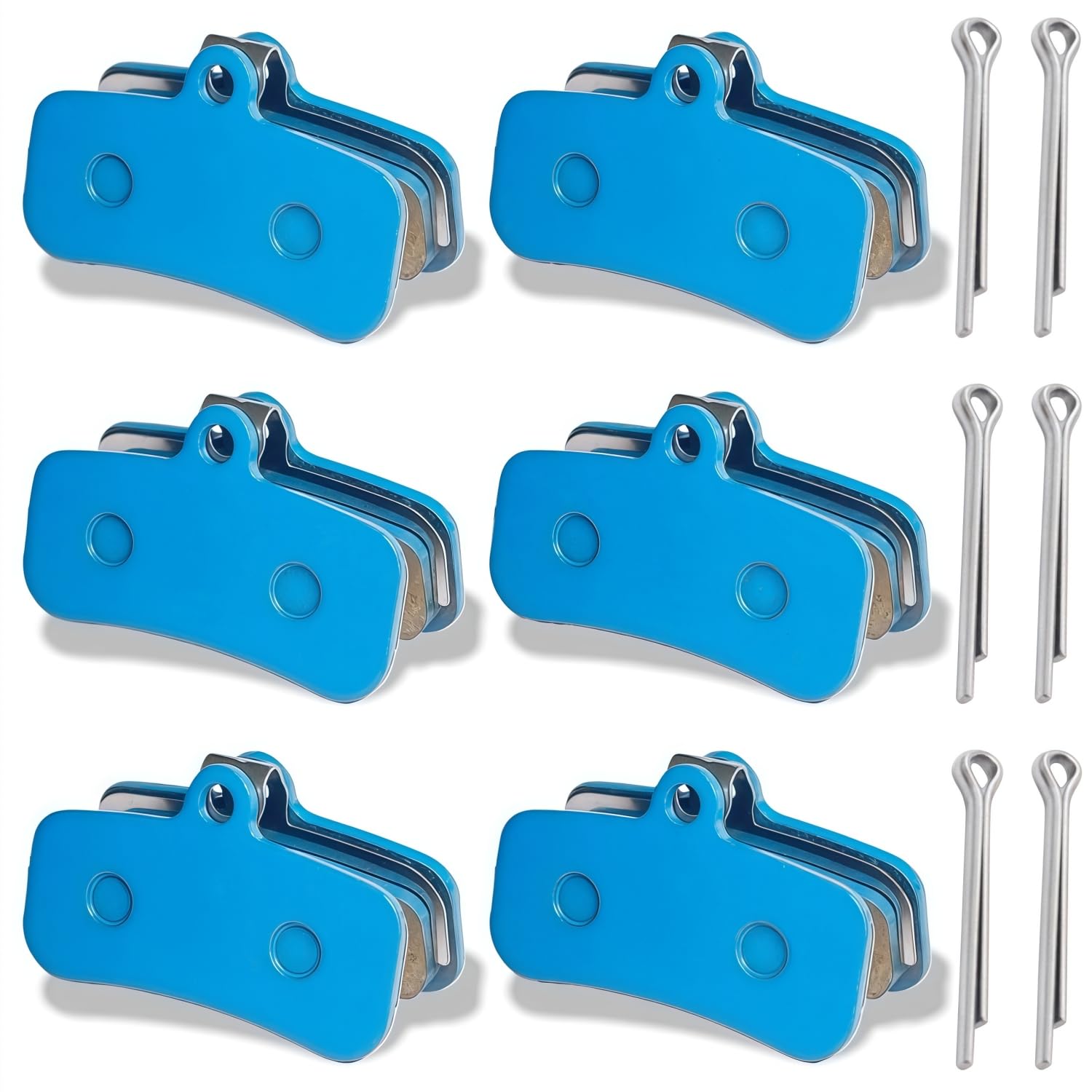 6 Pcs Disc Brake Pads Set for Sur Ron Light Bee X/S, Talaria Sting R MX3 MX4, Segway X160 X260 Front and Rear Brake Pads for Electric Dirt Bike Replacement Parts