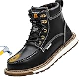 KELODON Waterproof Steel Toe Boots For Men-6
