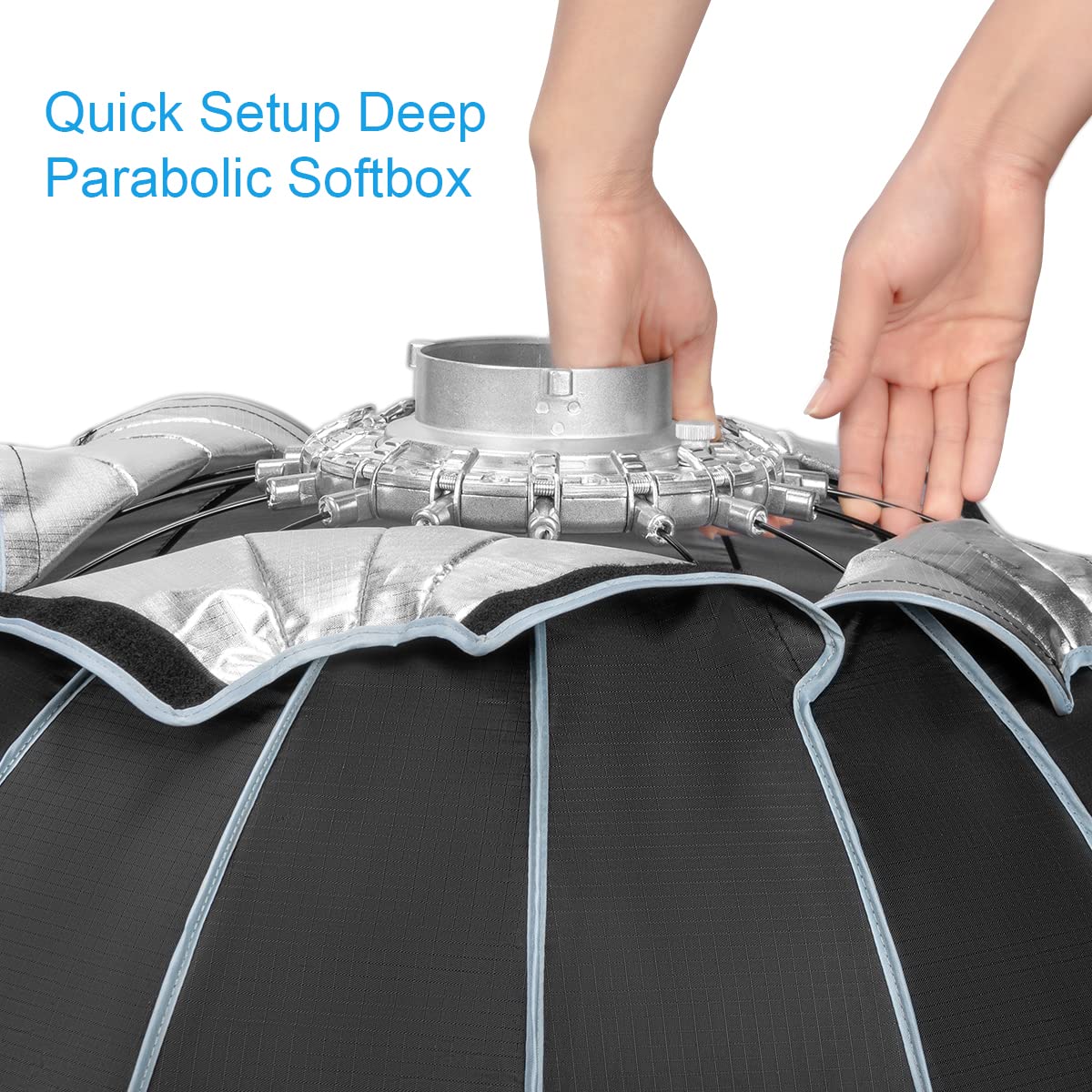 Amazon.co.jp: Fomito Softbox 120cm Parabolic Softbox with Grid 