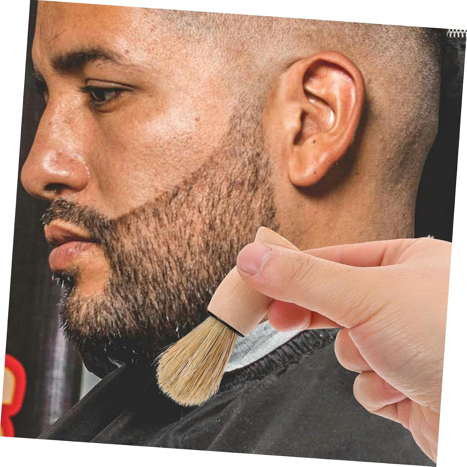Men's Hair Brush Shaving Brush for Men's Grooming Barber Shop Accessory Efficient Hair Catcher