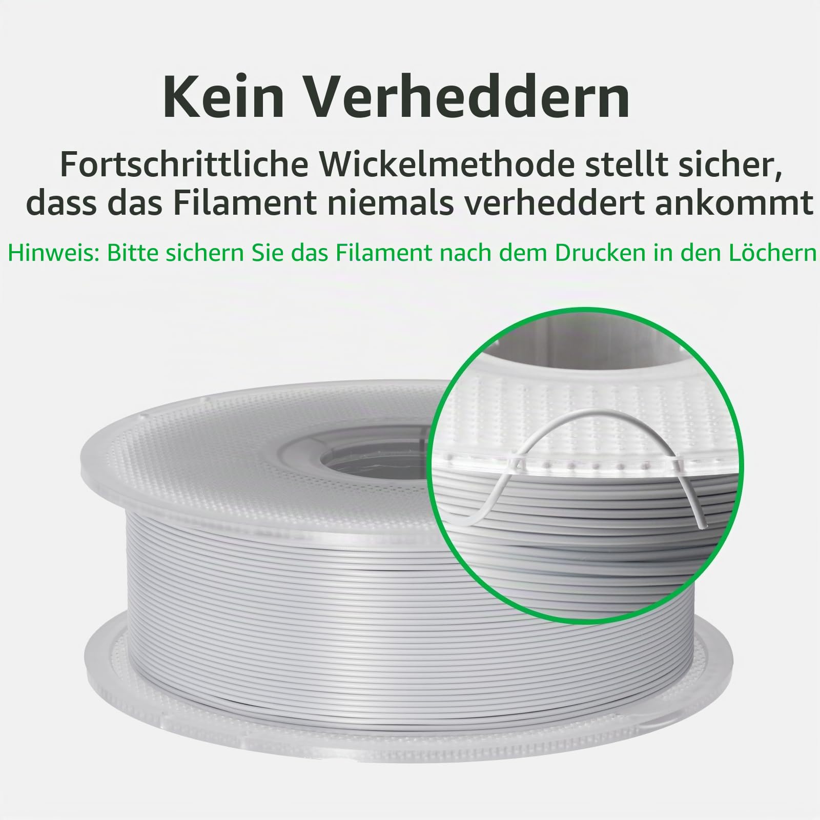 BambuLab PLA-3D-Drucker-Filament, 1,75 mm, schwarz, 1 kg, RFID, kein Verziehen und Verheddern, schnelles Drucken, hohe Genauigkeit, wiederverwendbare Spule