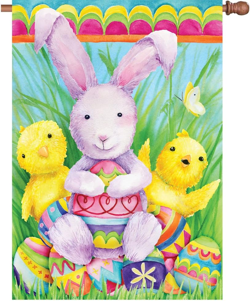 28 In. Flag - Bunny And Friends