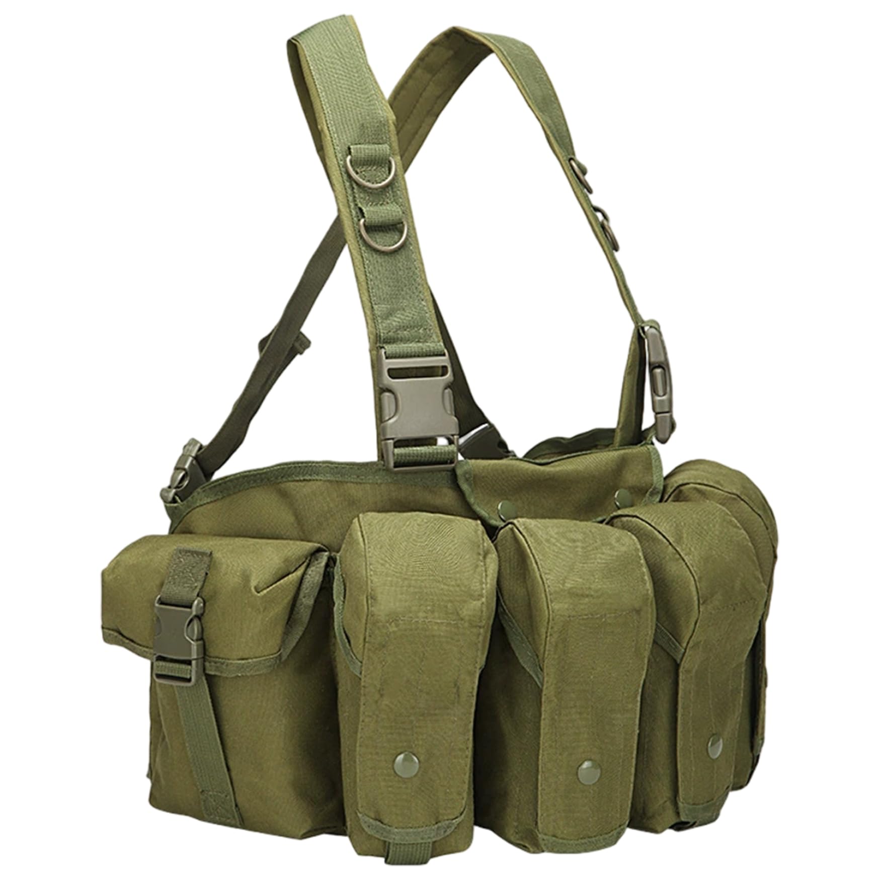 Sac de poitrine nylon imperméable multi-poches pour protéger vos objets de l'usure - 7