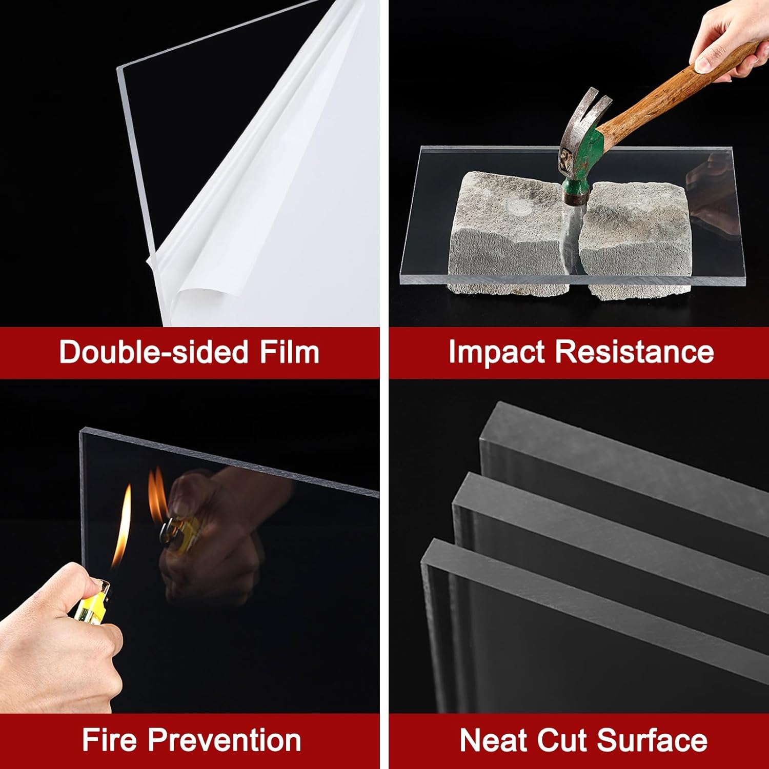 Transparent Polycarbonate Sheets, 2mm Greenhouse Roof Panels, UV Resistant, Replacement Shed Panel for Highway Noise Barriers, Terraces, Partitions, and Awnings(1.6x23ft)