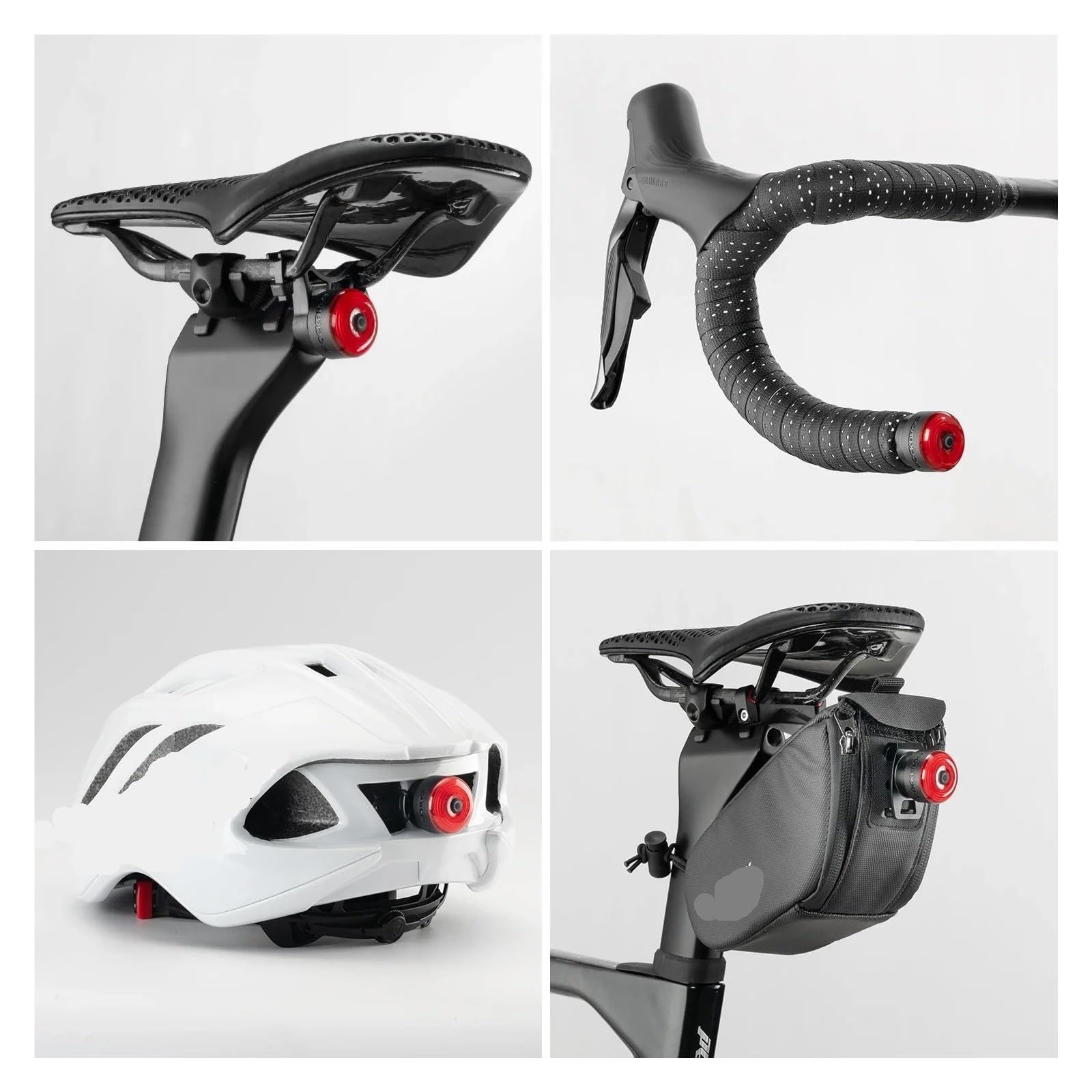 Fanale posteriore for bici con estremità manubrio IPX6 1/2PCS