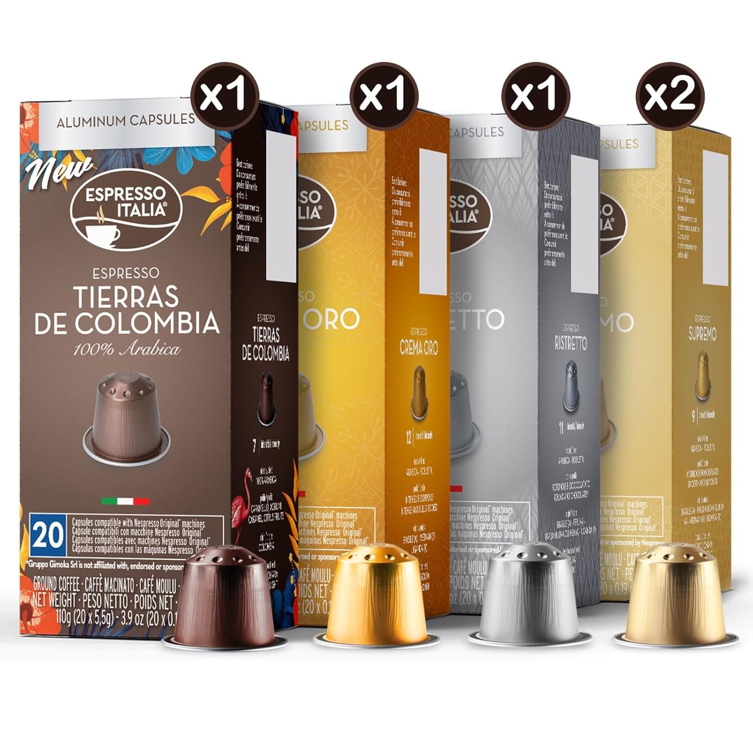 ESPRESSO ITALIA Capsules Compatible with Nespresso