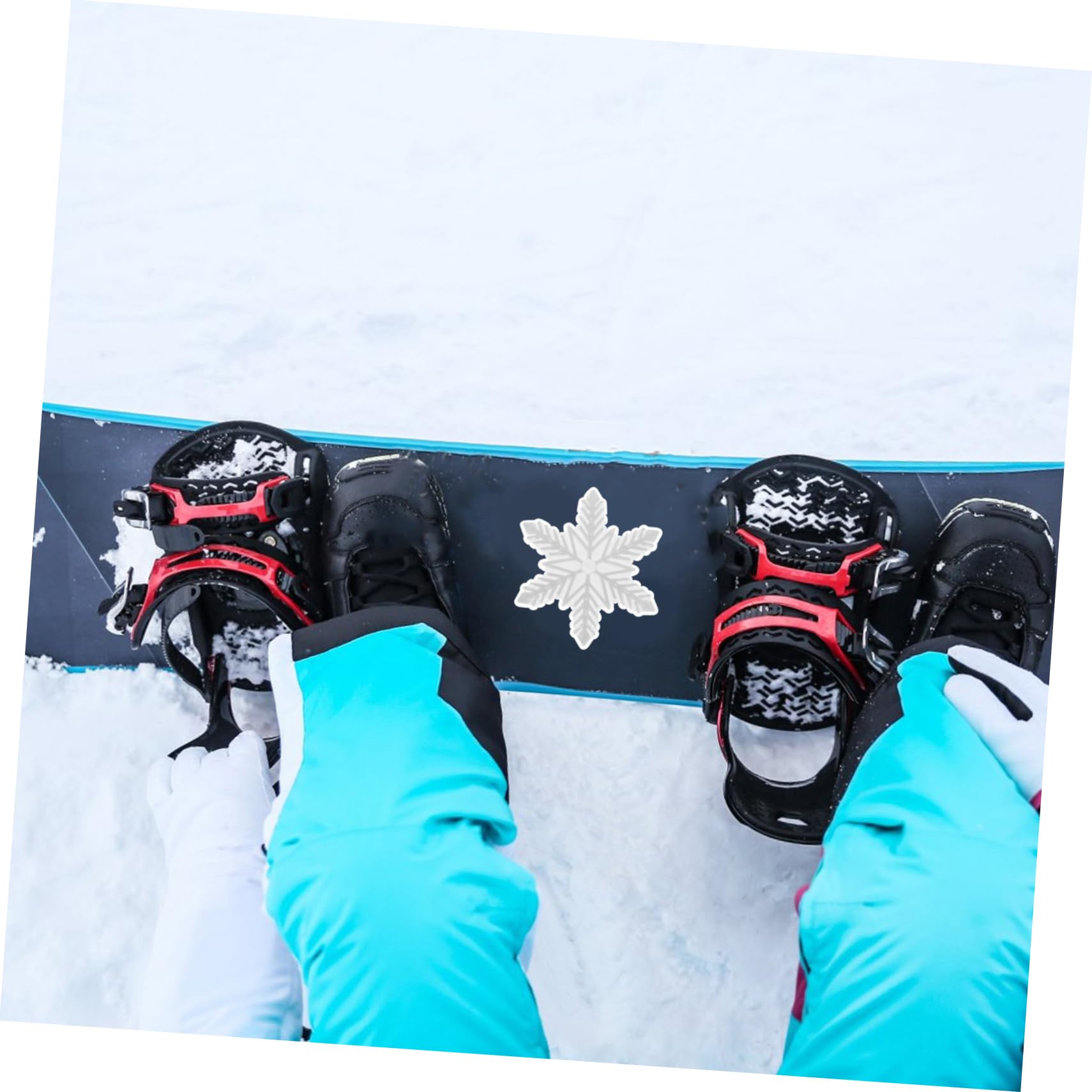 WOONEKY Flocon De Neige Autocollant Sport Decal en Plein Air Accessoire De Patinage Snowboard Decal Ski Decal Patinage Decal Ski Anti-Slip Decal Snowboard Fournir Snowboard Autocollant