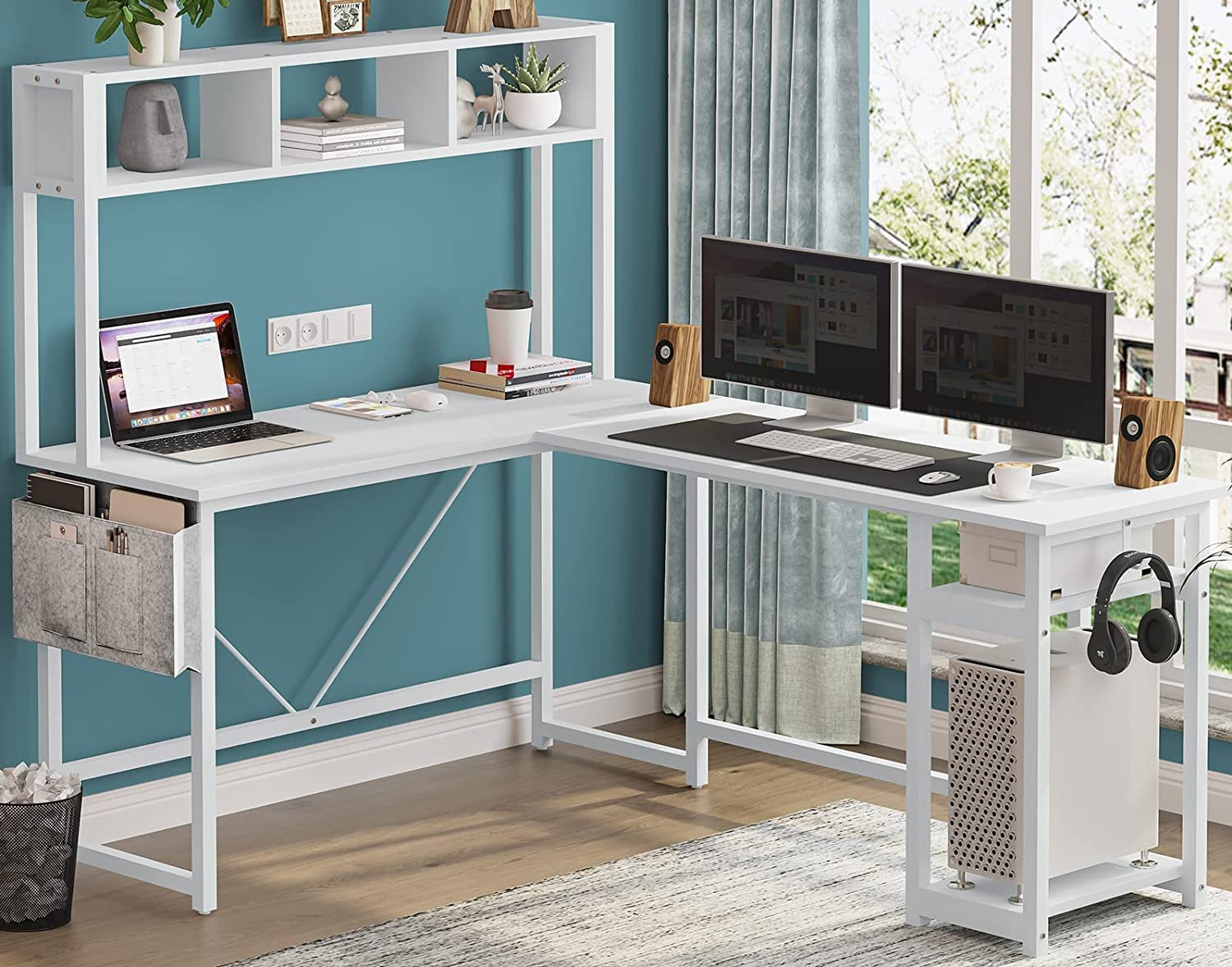 Buy SEDETA L Shaped Desk, Reversible 94.5 Inches Computer Desk or