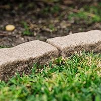 Vista 8 de Beuta Borde de paisaje Borde de borde de jardín Ladrillos de piedra sintética para bordes de césped, macizos de flores, caminos y bordes