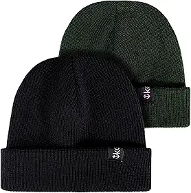 Kit 2 Gorros de Inverno Frio Curto Lã Camada Dupla Quentinho Proteção Cabeça Orelha Geada Neve Modelo Sailor Kouk Authentic