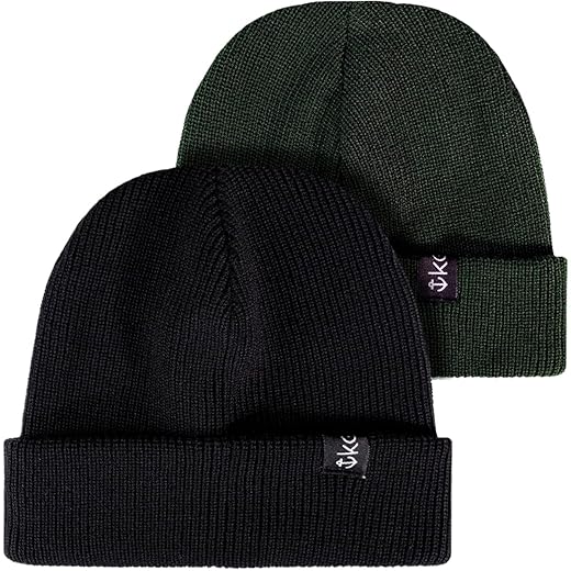 Kit 2 Gorros de Inverno Frio Curto Lã Camada Dupla Quentinho Proteção Cabeça Orelha Geada Neve Modelo Sailor Kouk Authentic