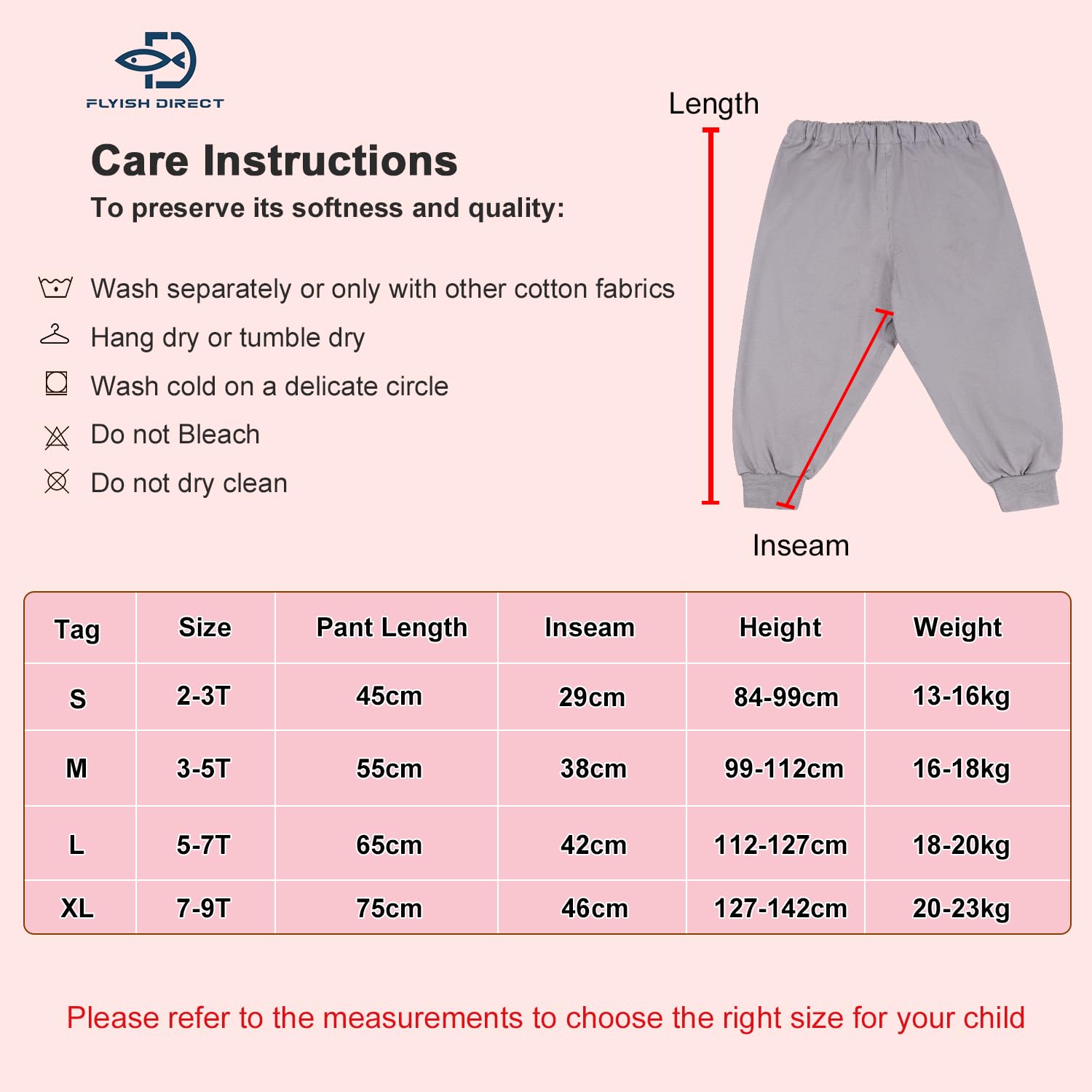 FLYISH DIRECT Kinder Windelhosen, Baby Windelhose Windelrock, Baby Töpfchen Trainingshose, 2 Stück, S