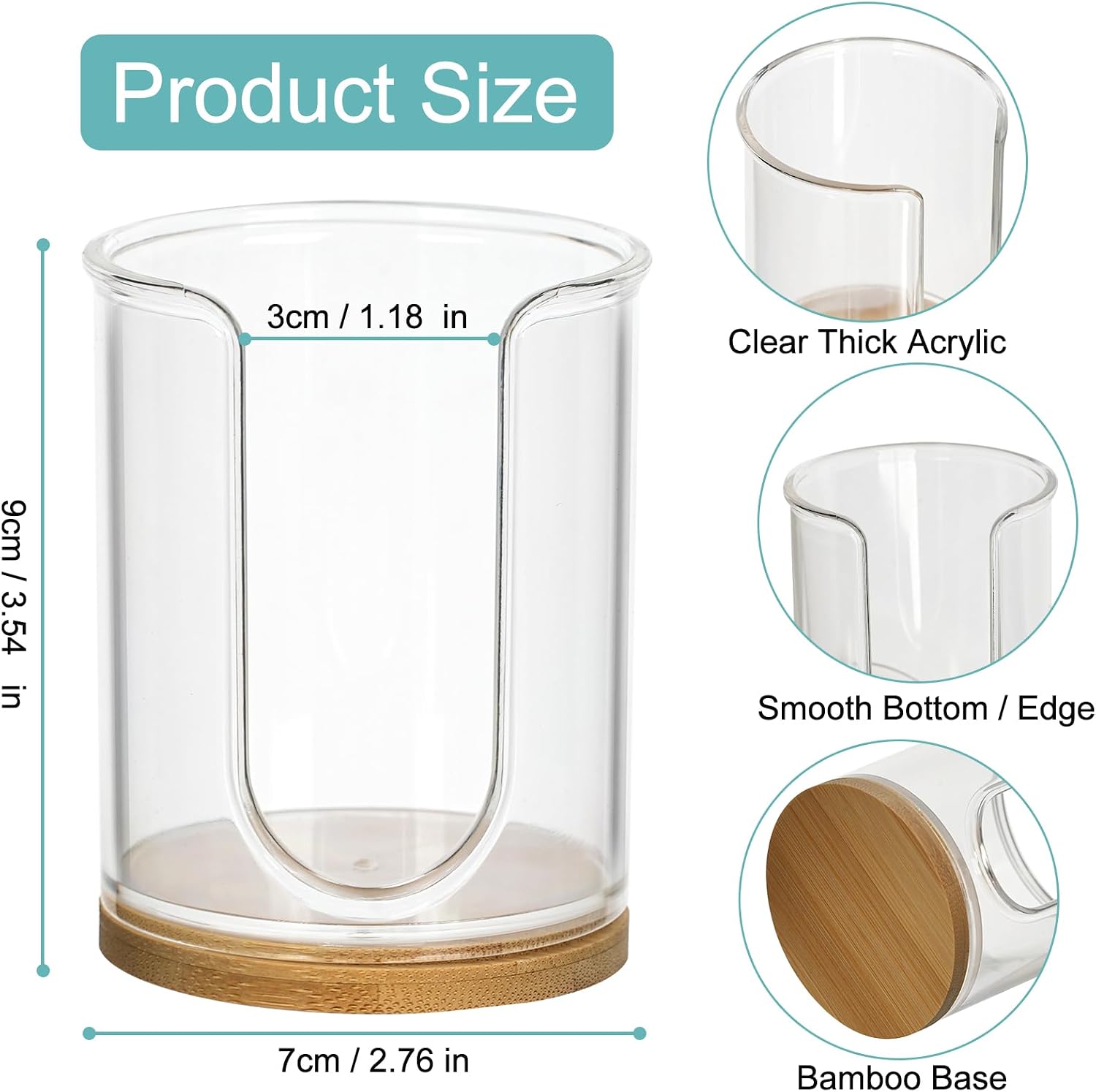Bathroom Cup Dispenser, Small Plastic Cup Dispenser 3 oz, Compact Mouthwash