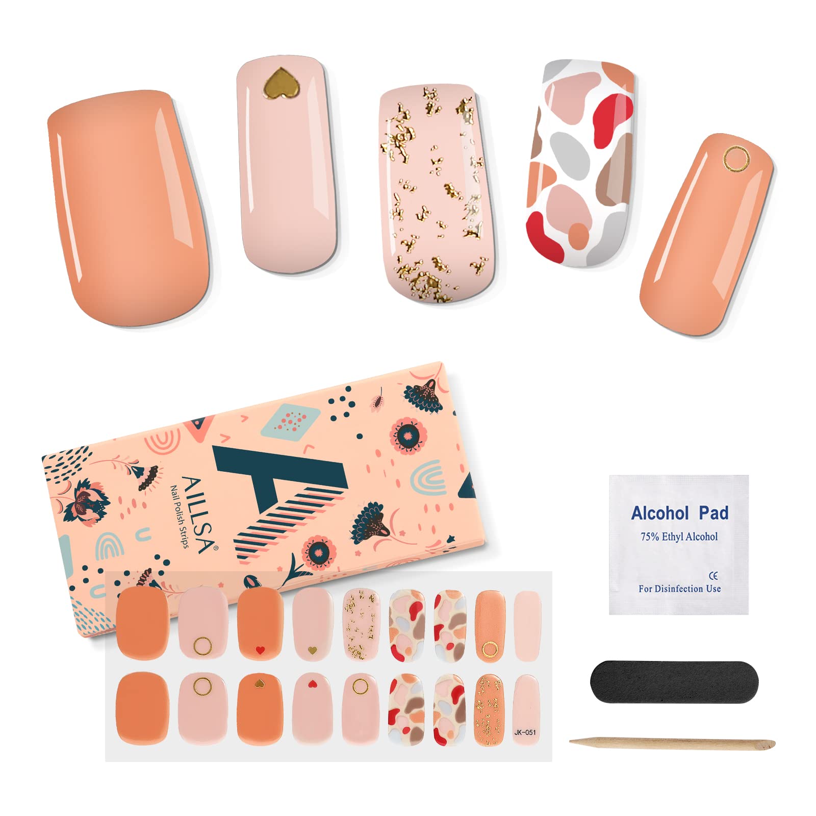 Amazon | AILLSA ジェルネイルシール セミキュアジェルネイル ネイル