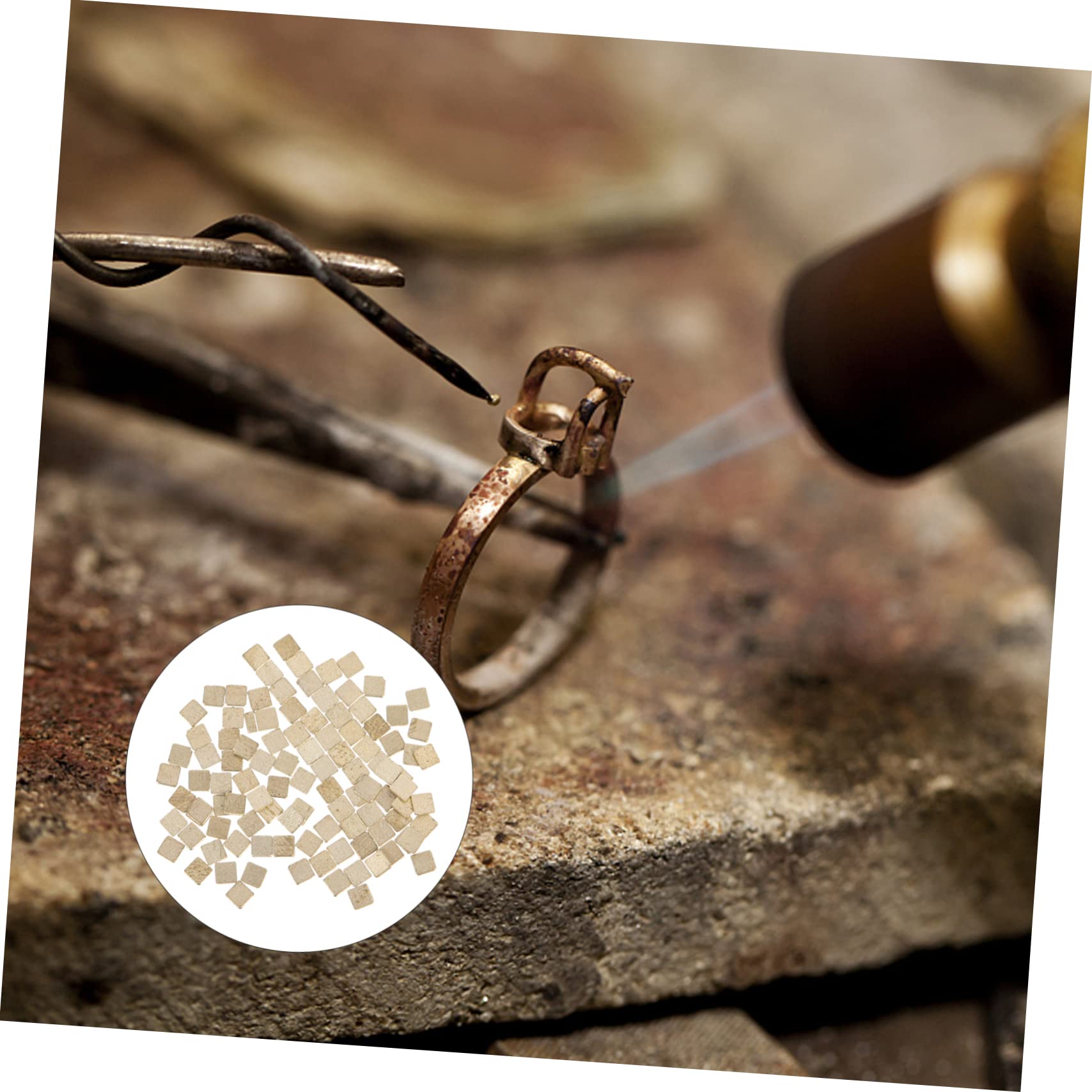 100 pezzi di saldatura d'argento per gioielli per anelli e braccialetti, facile da saldare con velocità di saldatura e
