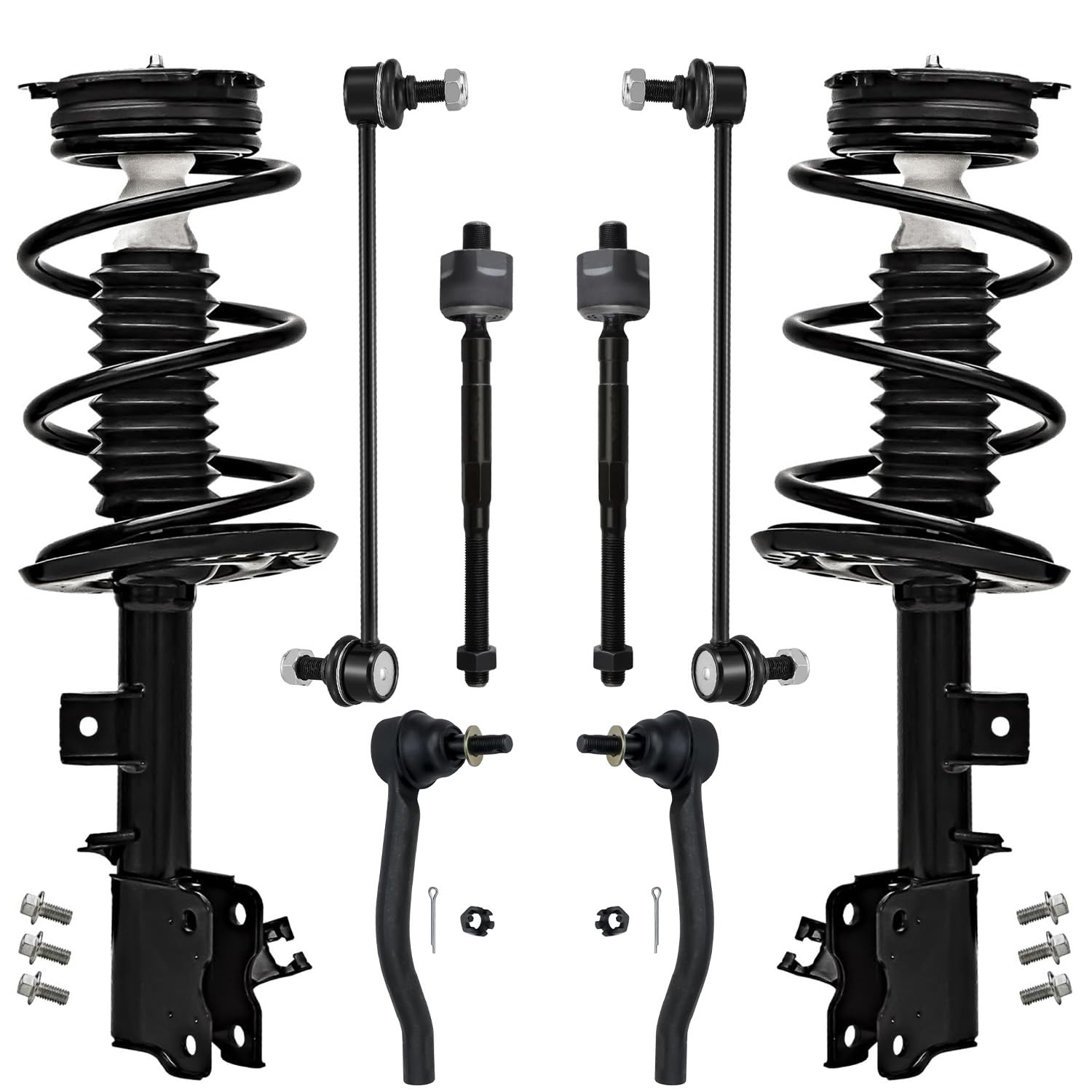 Detroit Axle - 8pc Front Struts Kit for 2009 2010 2011 2012 2013 2014