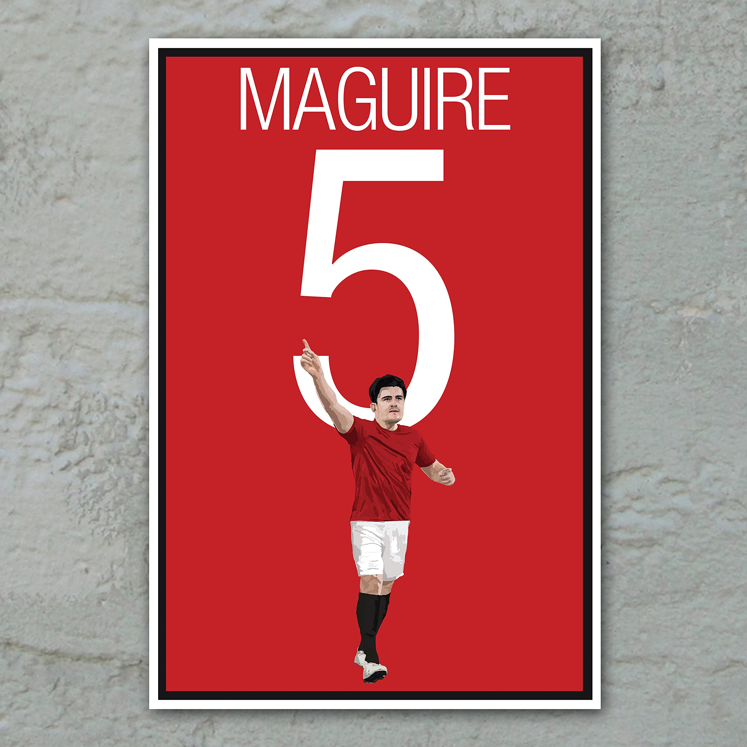 Harry Maguire Man United Player Poster Signed Photo