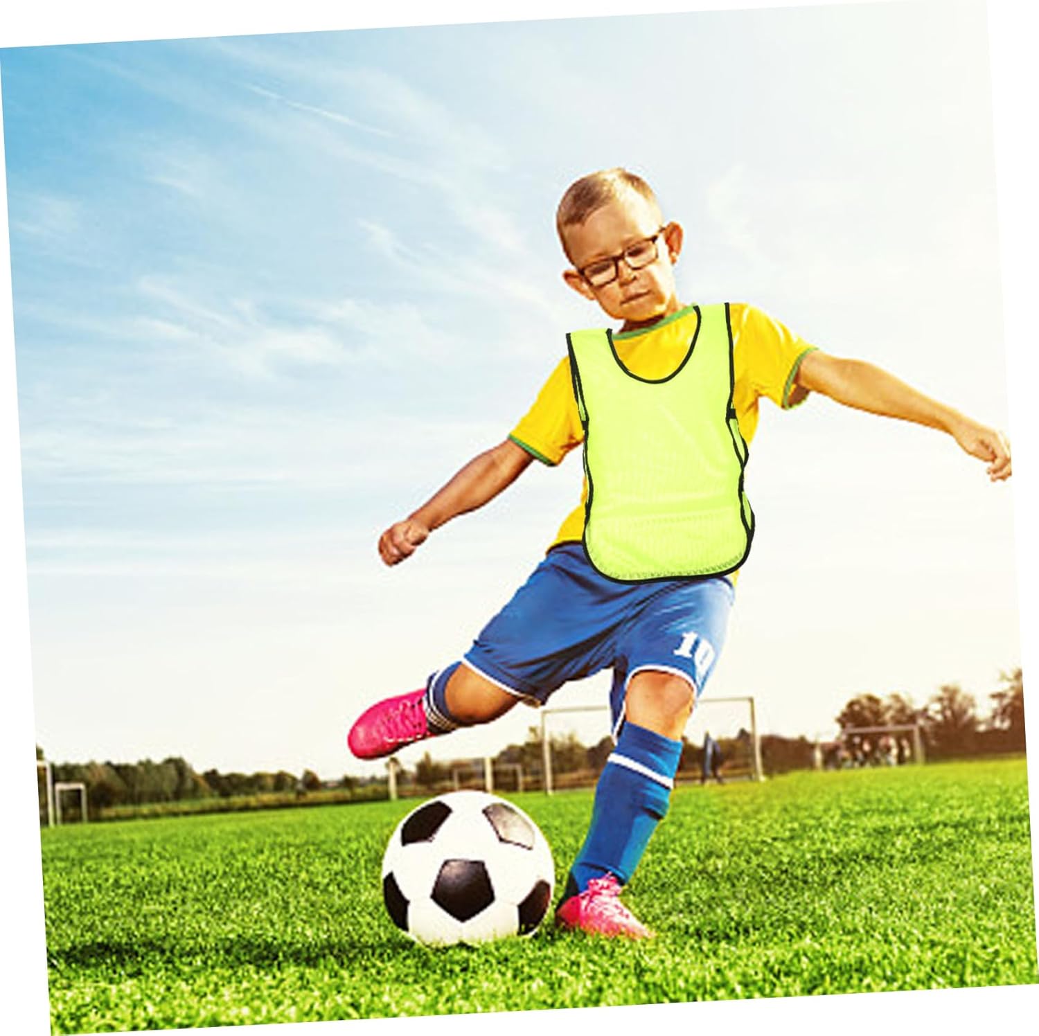 12pcs Men's Soccer Vest Reusable Washable Quick-drying Pinnies for Basketball and Football Practice