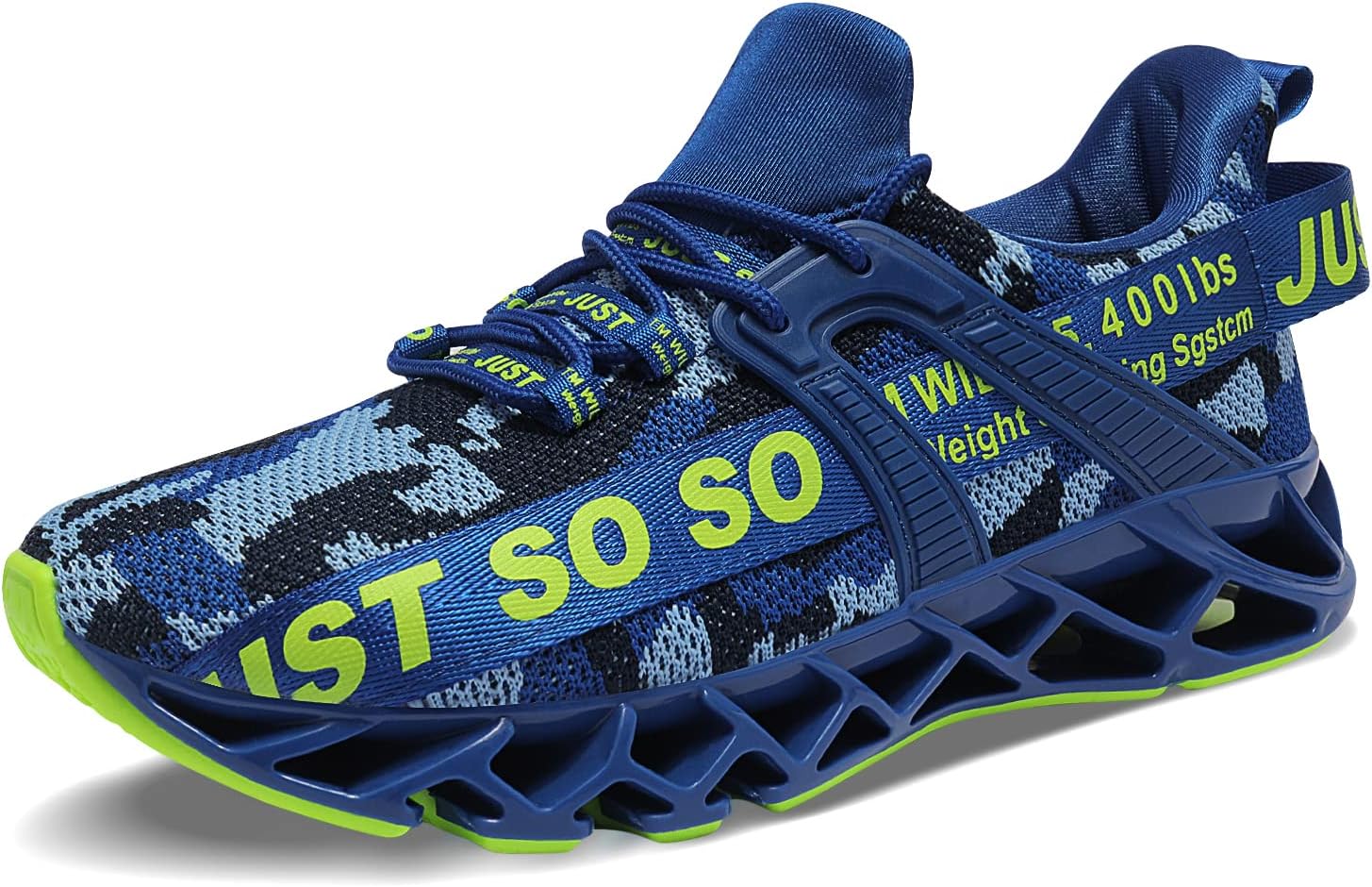 WONESION Mens Breathable Walking Tennis Running Shoes Blade Fashion Sneakers 10 1a Camouflage Blue image 2 of 8 B08L3LW43C