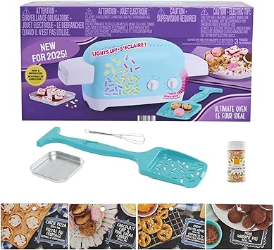 Ultimate Easy Bake Oven Baking Bundle - Oven, Cookie, Pretzel, Pizza Mixes + Sprinkles & Whisk for Kids 8+