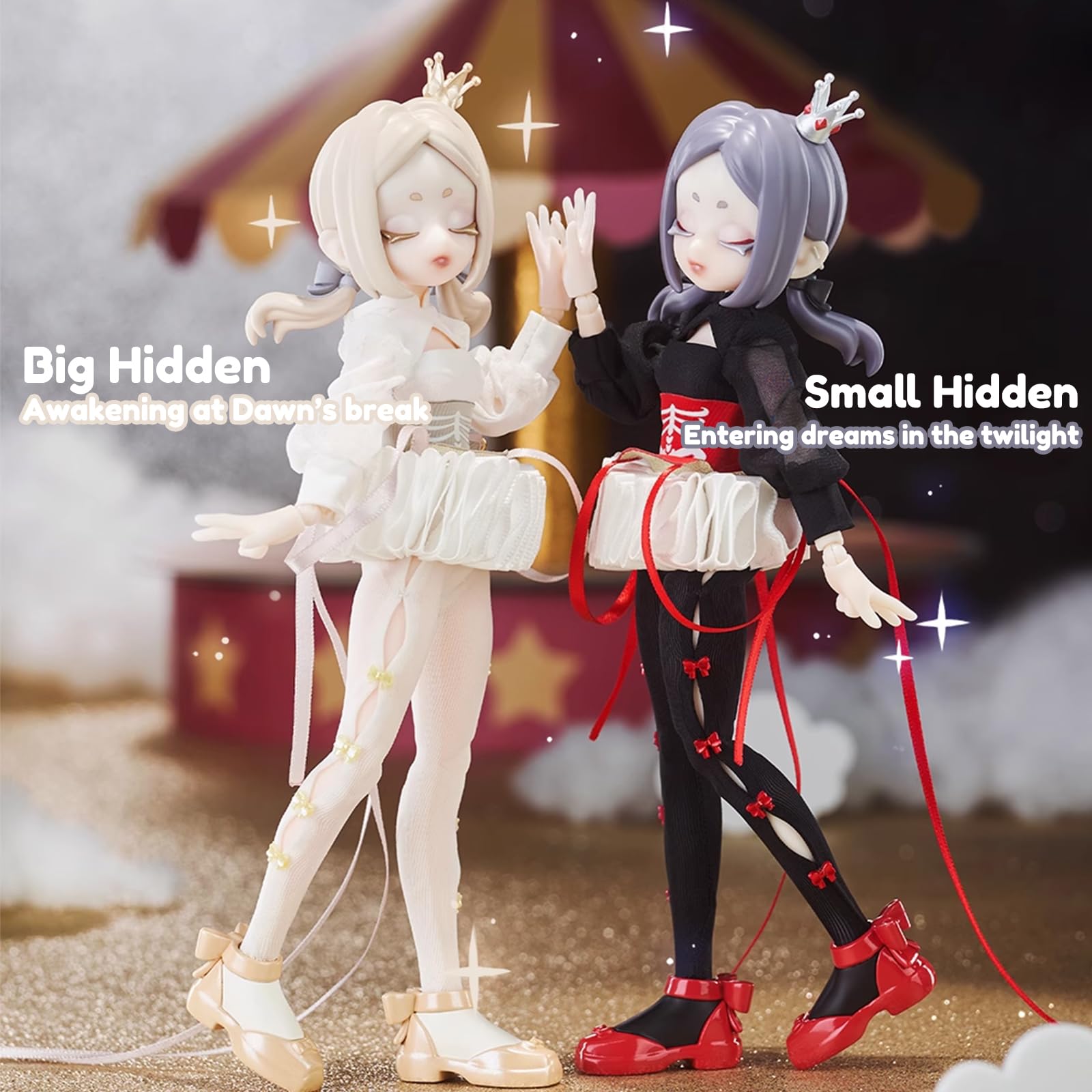 CALEMBOU BJD Blind Box, Electronic Cute Pet Series 20cm Ball Jointed Doll, Cute Dress Up Doll with Joints, Collection Action Figure Toys, Gift for Girls Boys ()