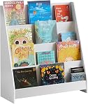 SoBuy Aide-mémoire pour enfants – Montessori Toddler Librairie & Étagère de livre pour bébés, étagères de livre de chambre de bébé & Organisateur de stockage de livres pour enfants, Bibliothèque Enfant Rangement Livre Blanc Bibliothèque, KMB32