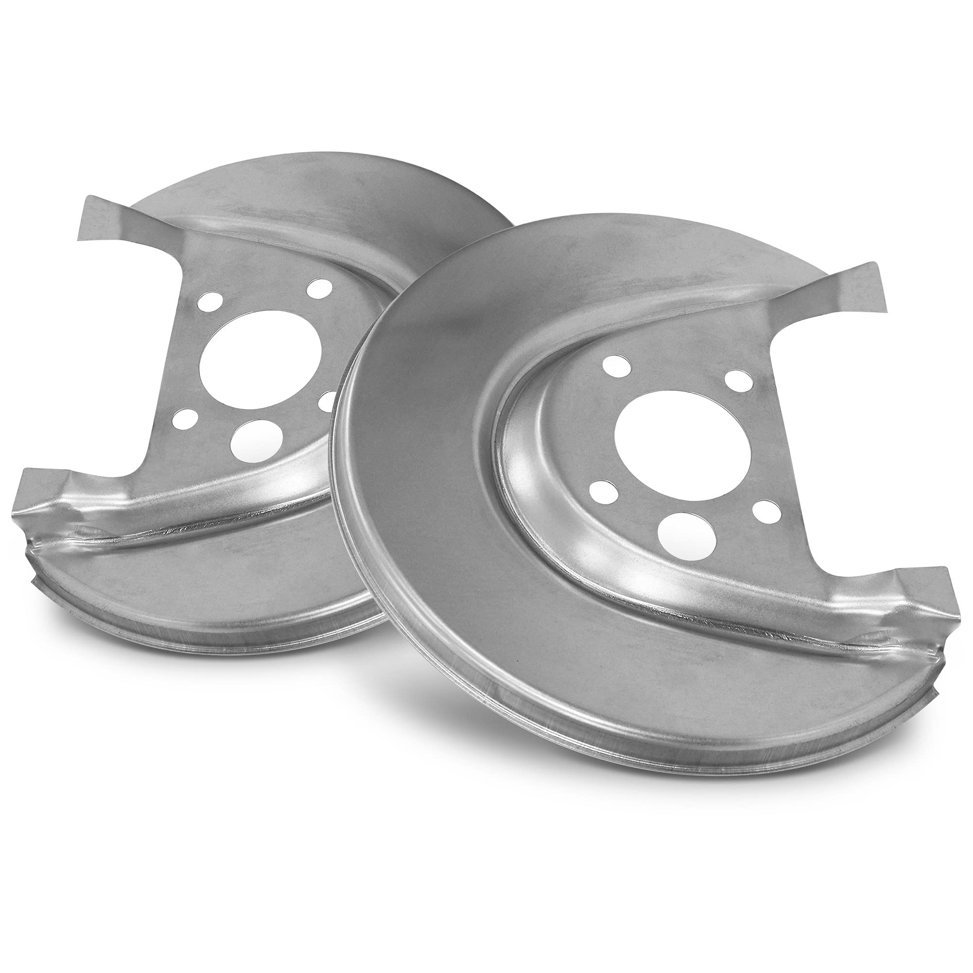 BESTPRICE 4x Ankerblech vorne & hinten Spritzbelch Deckblech für Bremsscheibe Kompatibel mit A udi A3 (8L1), SEAT LEON (1M1), TOLEDO (1M2), SKODA OCTAVIA 1, VW BORA (1J2) (1J6), GOLF 4, NEW BEETLE