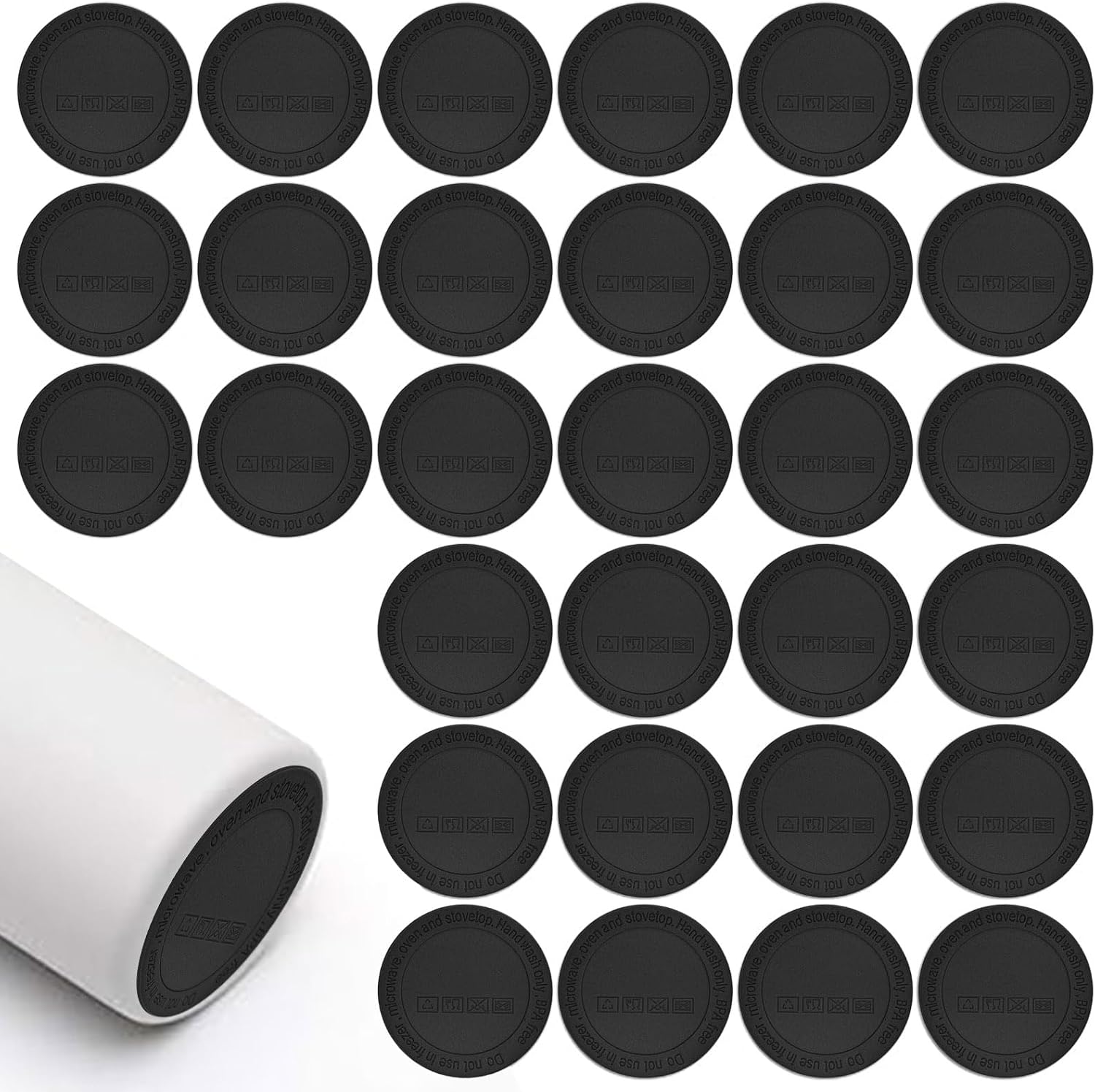 30Pcs Rubber Bottoms Silicone Bottoms with Adhesive