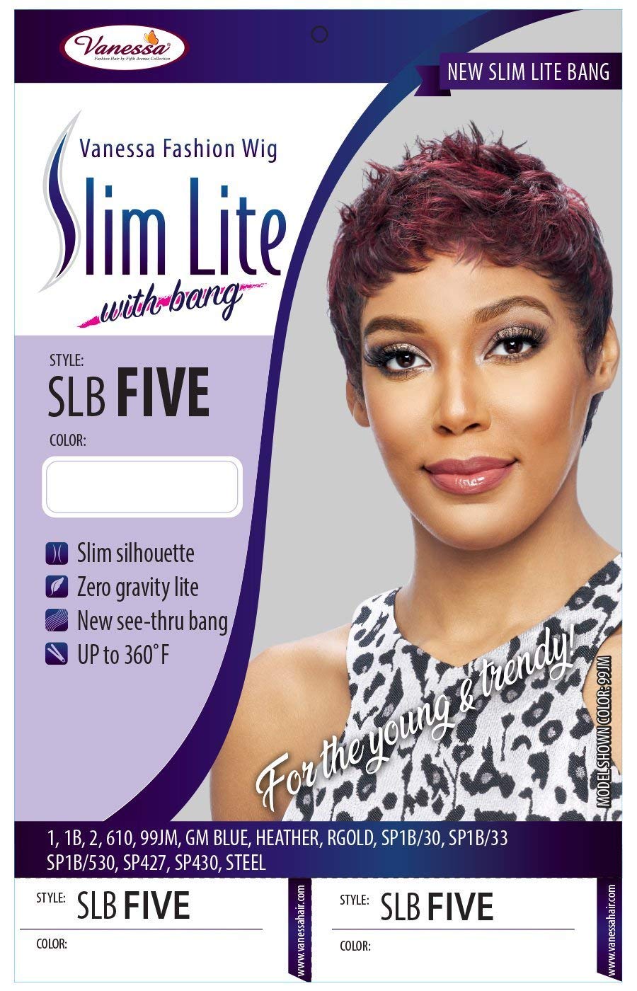 Vanessa Synthetic Slip Lite Fashion Wig - SLB FIVE (SP430)