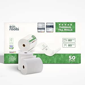 Thermorollen 80mm X 80m - 10 Stück BPA-frei Für Kassen & POS Terminals