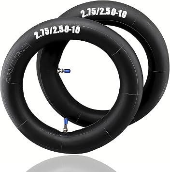 2.50/2.75-10 Dirt Bike Inner Tubes, 2 Pack Heavy Duty Replacement Tubes with TR4 Valve Stem for Honda CRF50 XR50, Suzuki DRZ70 JR50, Yamaha PW50 TTR50, Razor MX500 MX650