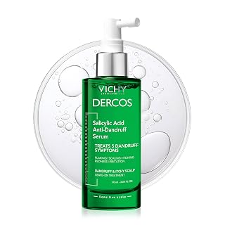 Dercos Salicylic Acid Anti-Dandruff Treatment, Scalp Treatment Targets Dandruff Symptoms & Leaves Head Feeling Hydrated & Soothed, Serum Provides Flake & Itch Relief, 3 Fl. Oz. - Amazon product rated Grade A