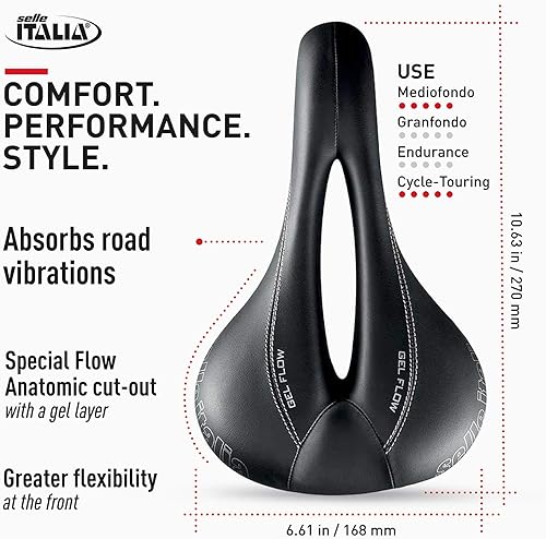 Miniatura 4 de Selle Italia Sattel Donna Gel Flow TM Damen Aluminium-Streben