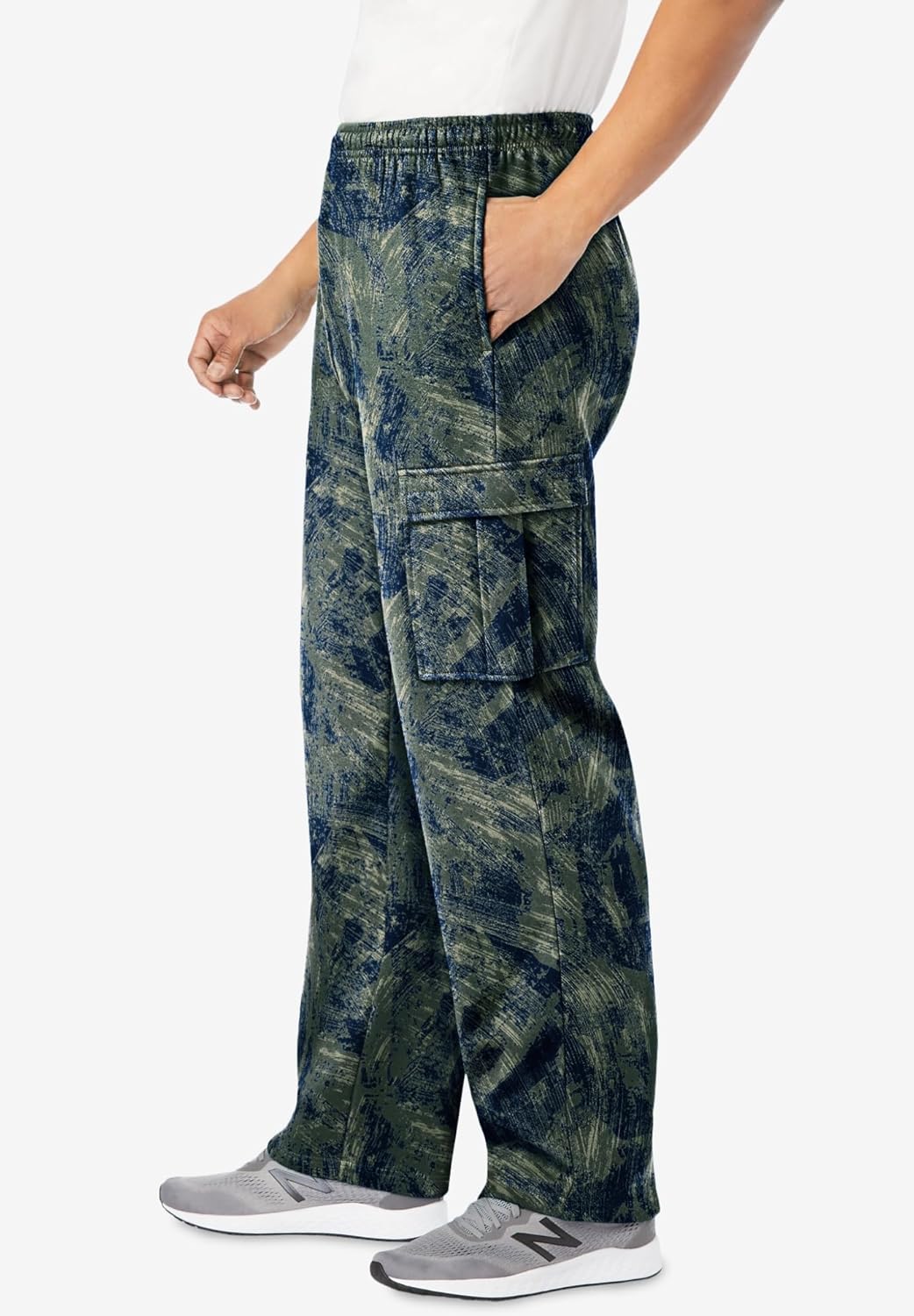 KingSize Men's Big & Tall Fleece Cargo Sweatpants