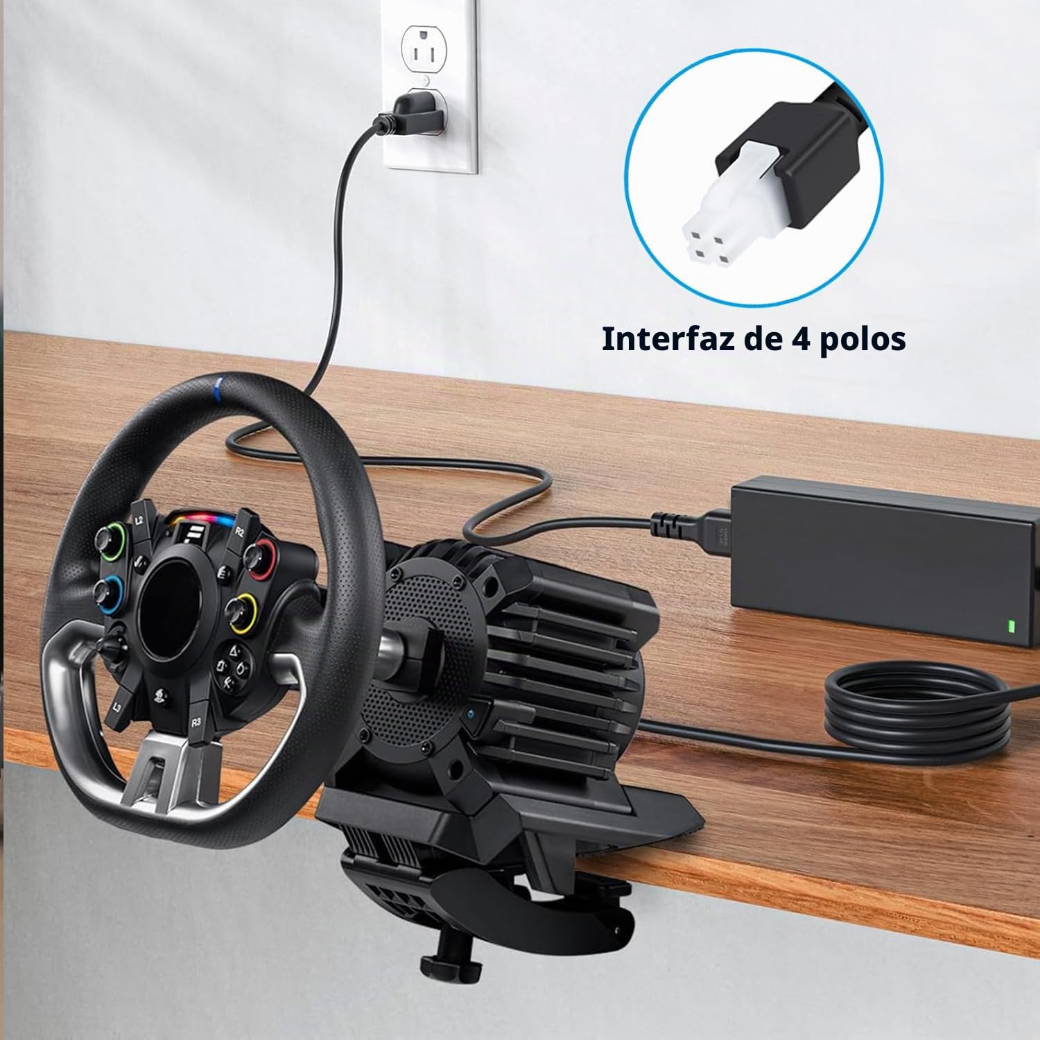 Lonnky Alimentatore 180W AC/DC Compatibile con Boost Kit 180 (8Nm) CSL DD e Gran Turismo DD Pro Endor6200-2400750p Endor6200-207050 Tensione Globale 100V-240V