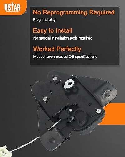 Miniatura 6 de USTAR Actuador de pestillo de maletero 931-714 para Chrysler 300 2005-2018 Dodge Charger 2008-2018 Dodge Challenger 2005-2018 Dodge Dart 2008-14