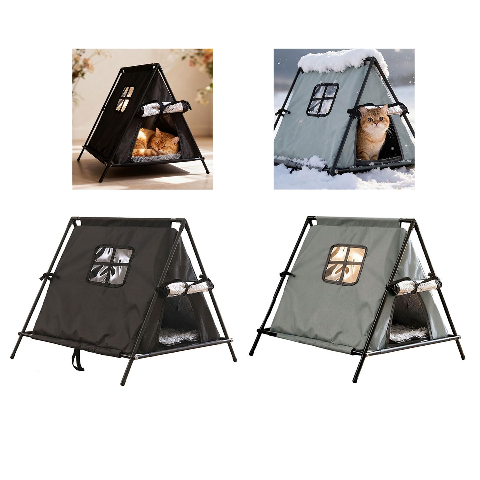 Thermals Outdoor Katzenzelt, wasserabweisendes Camping für ganze Jahr, schützt vor Kälte und Regen, wasserabweisendes Camping