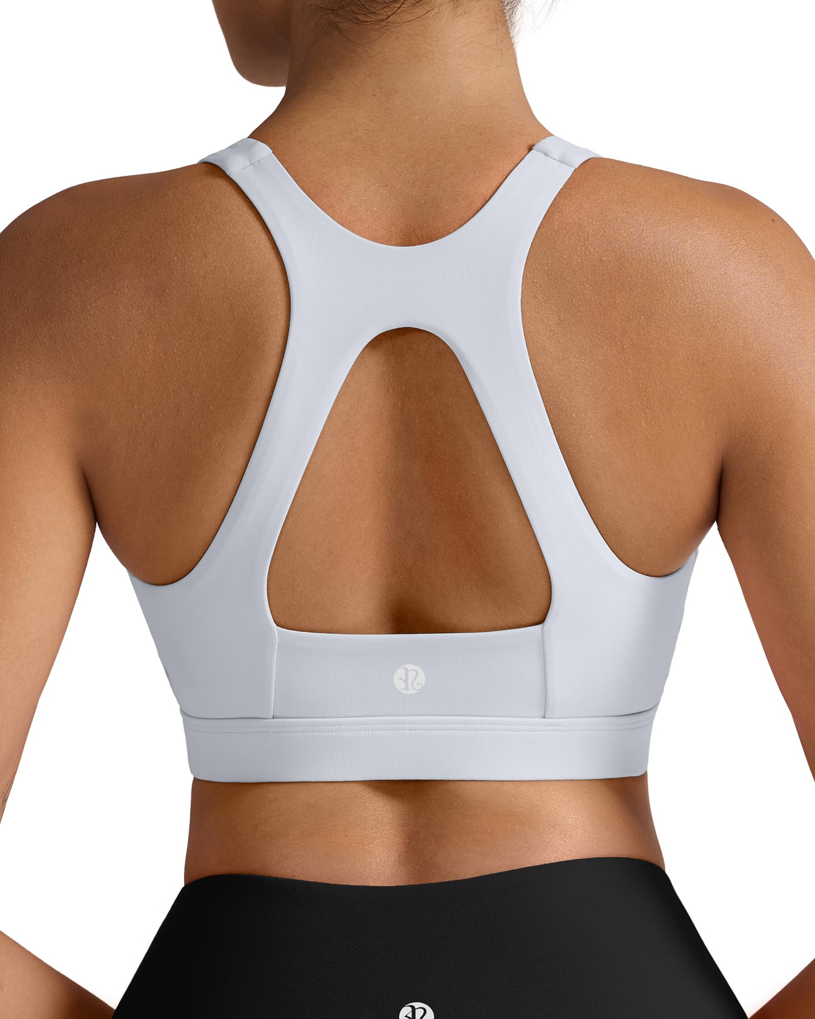 RUNNING GIRL Sports Bras for Women High Support,Racerback Molded Cup Sports Bra with Sewn in Pads