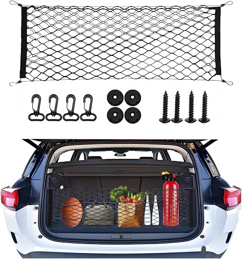 Xfopz Cargo Net Stretchable，Car Exterior Accessories for SUV, Jeep, Trucks, Double-Layered Network Car Exterior Accessorie...
