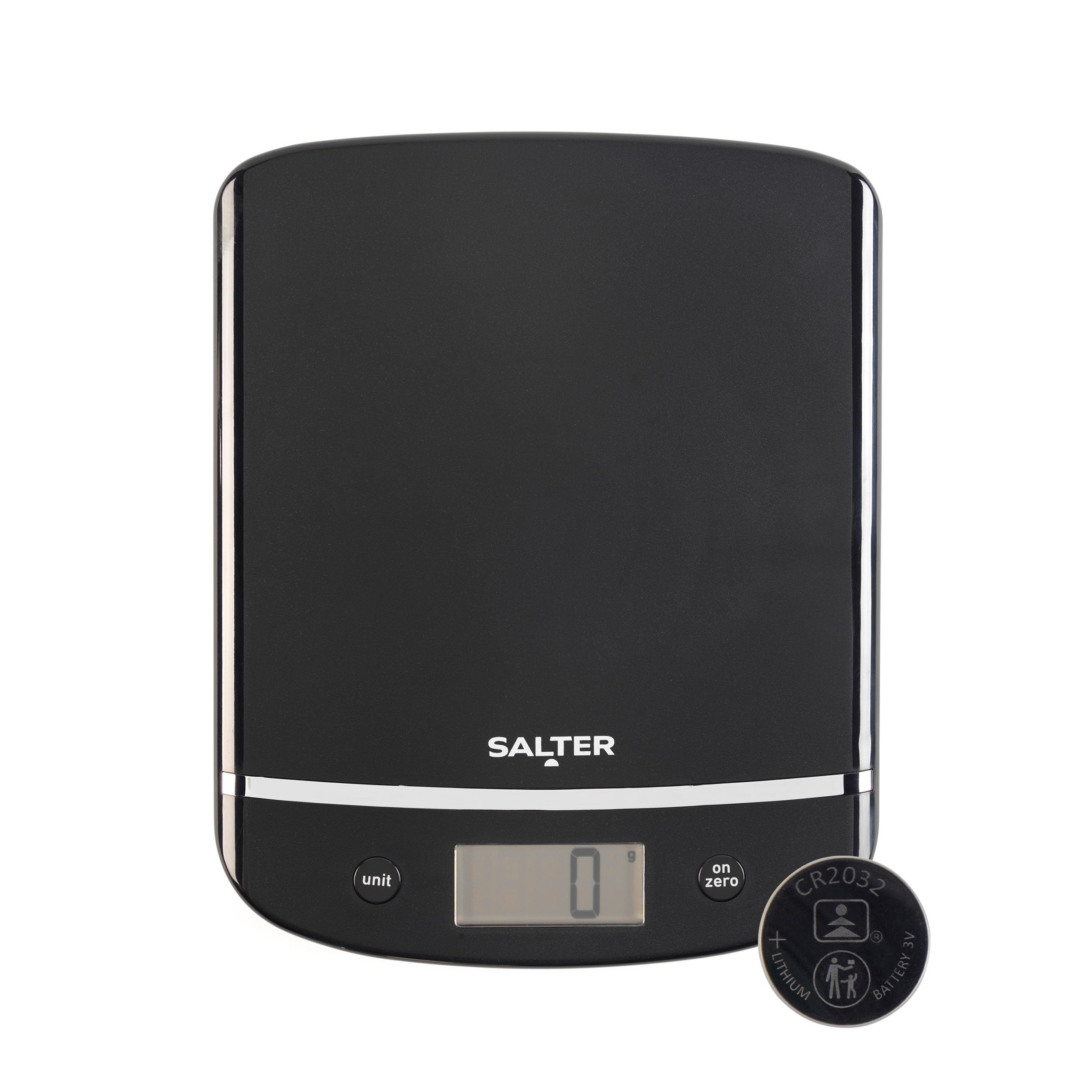Salter 1056 Bkdr Aquatronic Kitchen Scale – Digital Baking Scales With Easy-To-Read Lcd Display, Compact Food Scale, Add & Weigh Tare Function, Measures