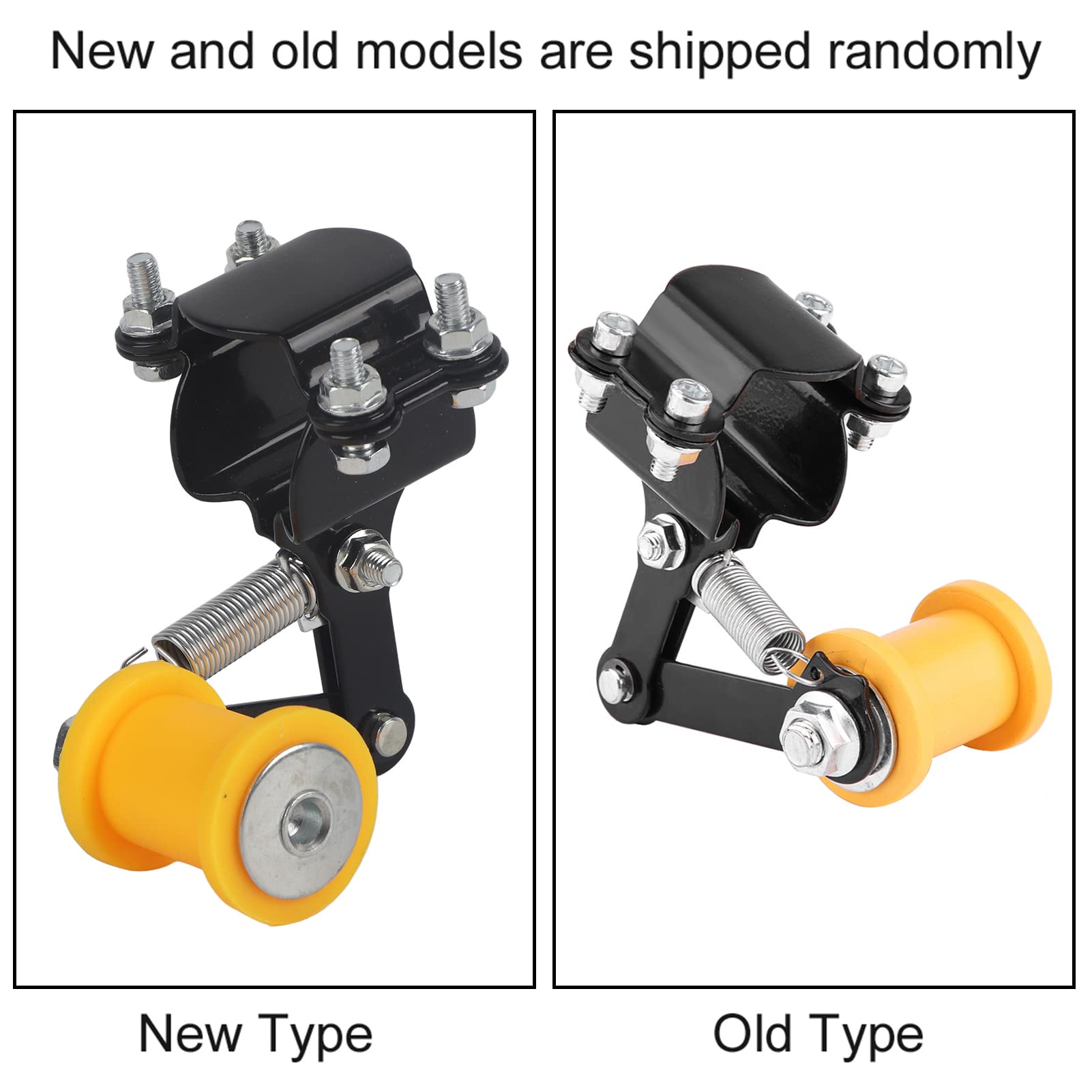 Ajustador de Cadena de Motocicleta, 3,7-4,3 cm/1,46 "- 1,69" Ajustador de Cadena Tensor Perno en Rodillo Accesorios modificados para Motocicleta(Regulador de Cadena/Negro)