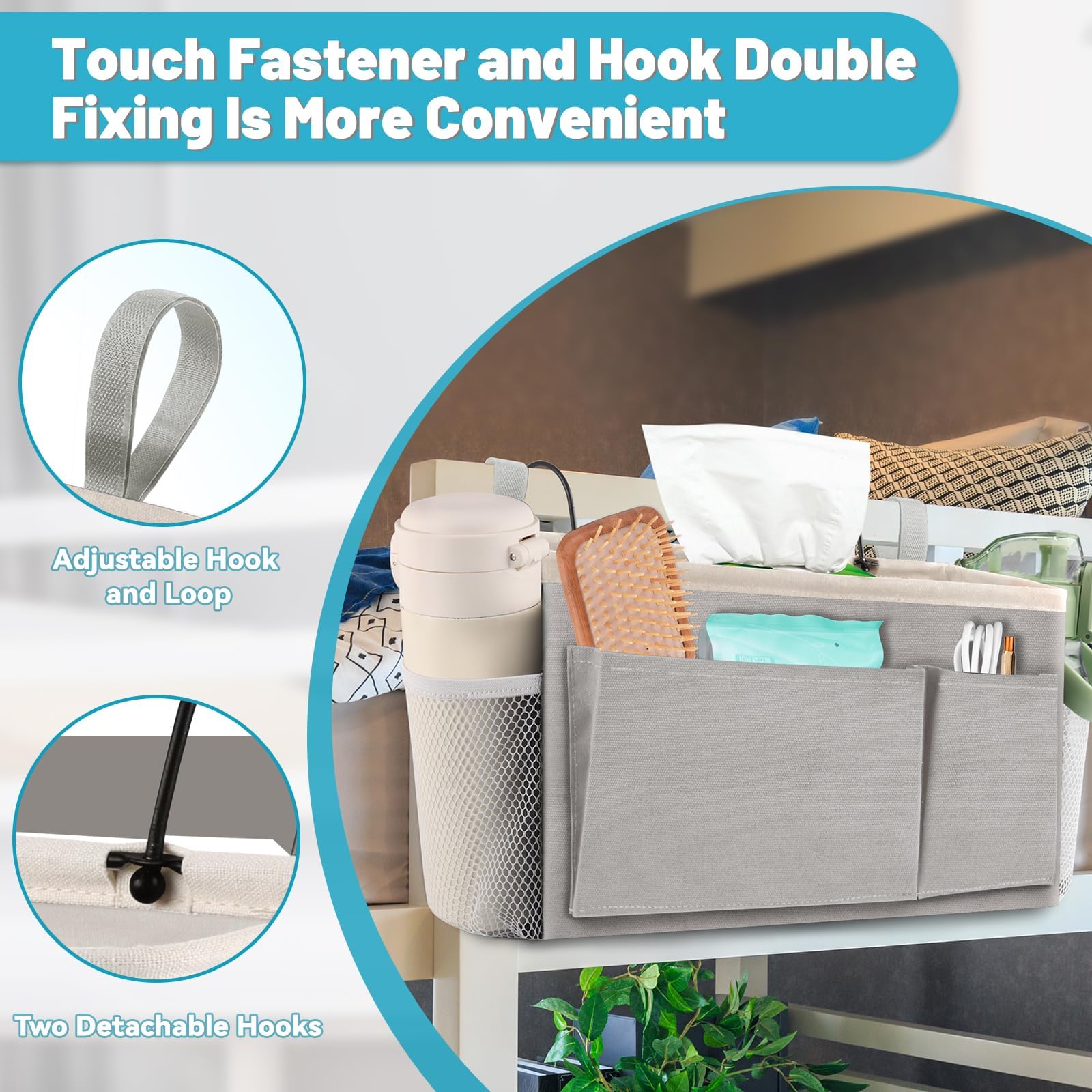 Comodino Organizer Storage Caddy Appeso come letto a castello Accessori per riporre il corrimano | IT