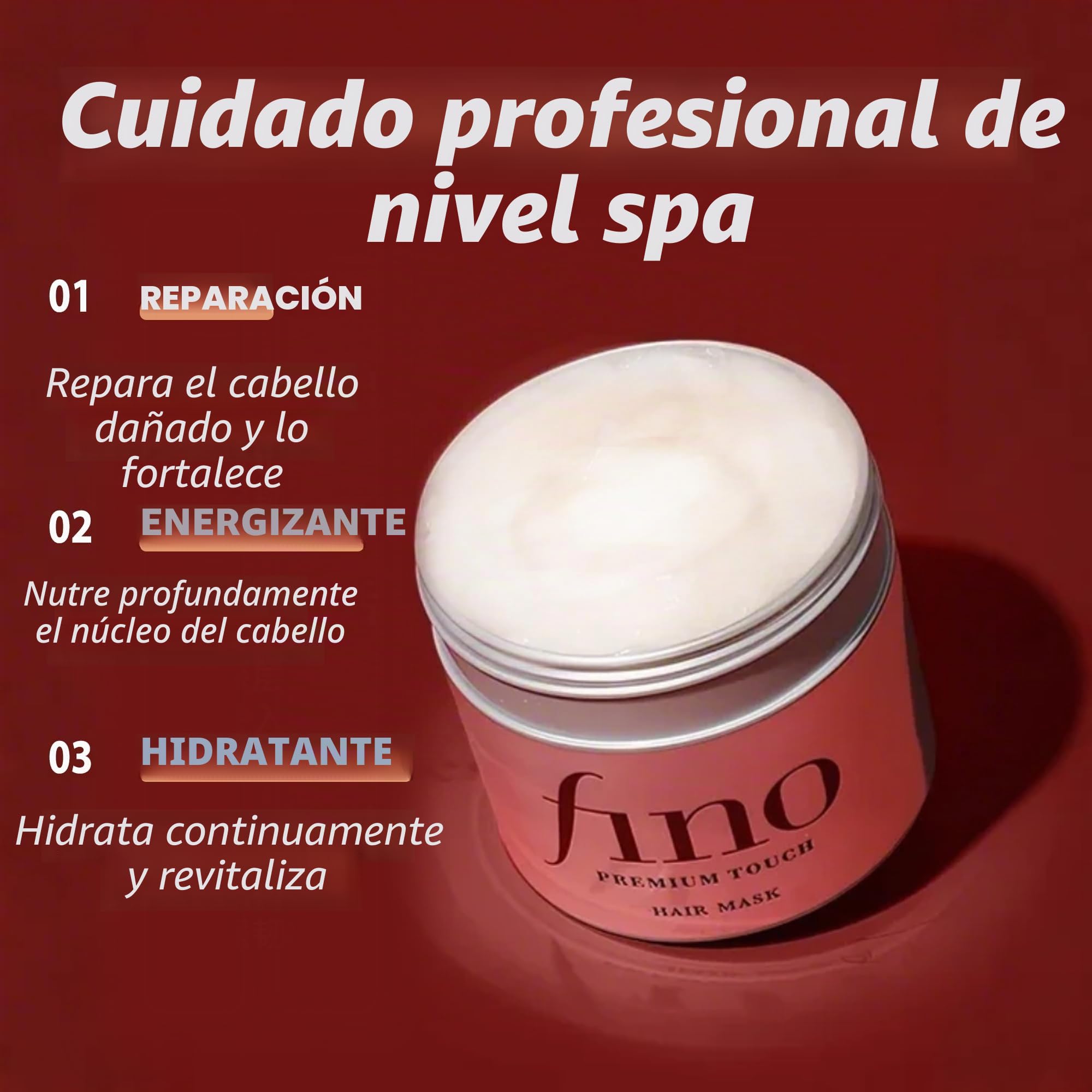 Máscara Capilar Fino Premium Touch Japan 230g, Paquete de 2 | Tratamiento Premium, 7.7 Fl.oz