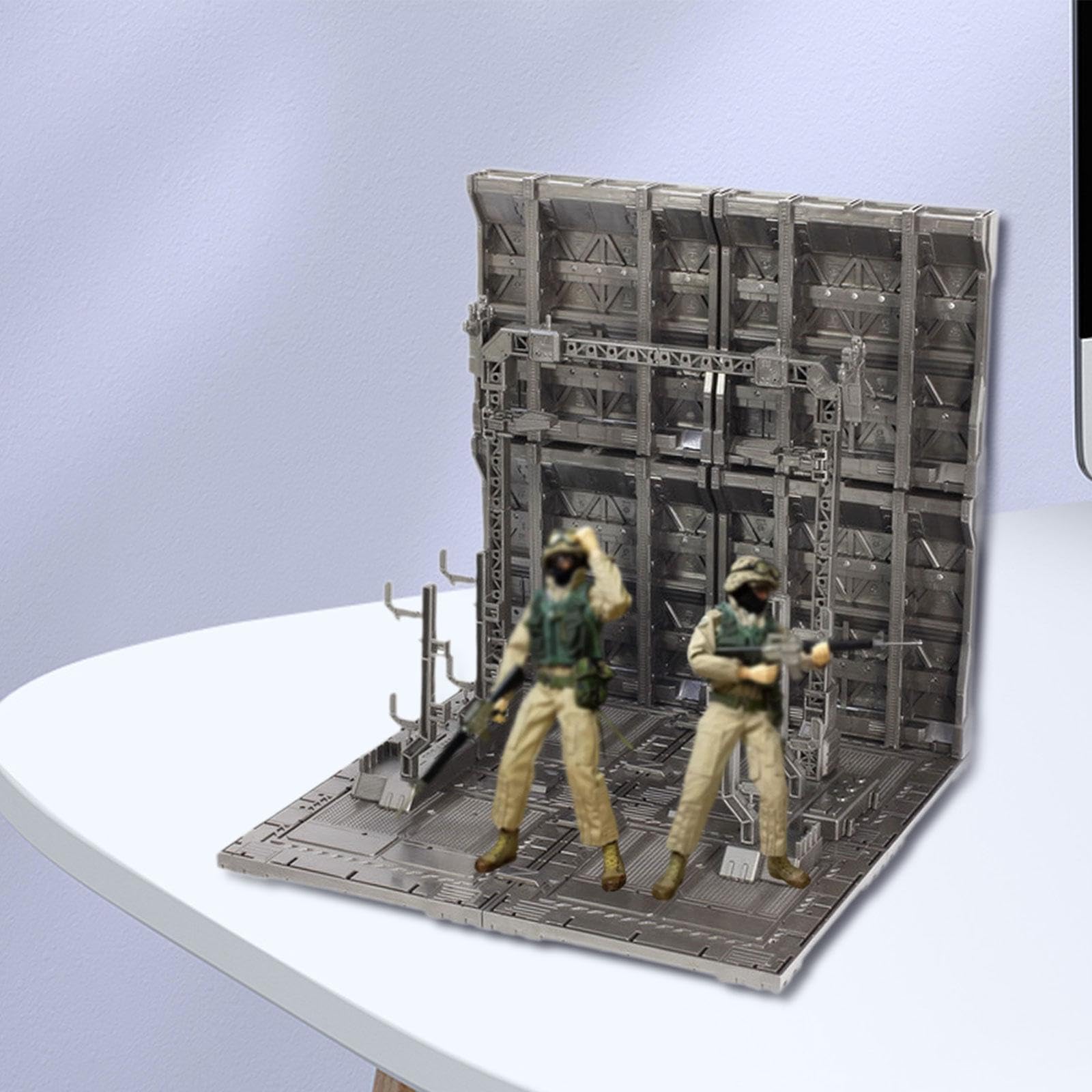 Base de Diorama para Figuritas, Fácil de Montar, Organizador para Maquetas, Soporte para Nido, Style F