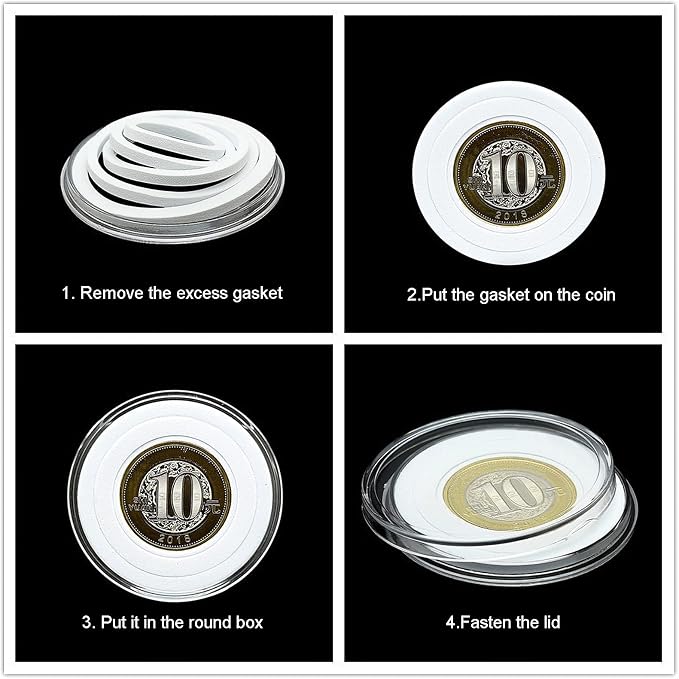 Estuche de Madera para Monedas con 30 Cápsulas 46mm miniatura 6