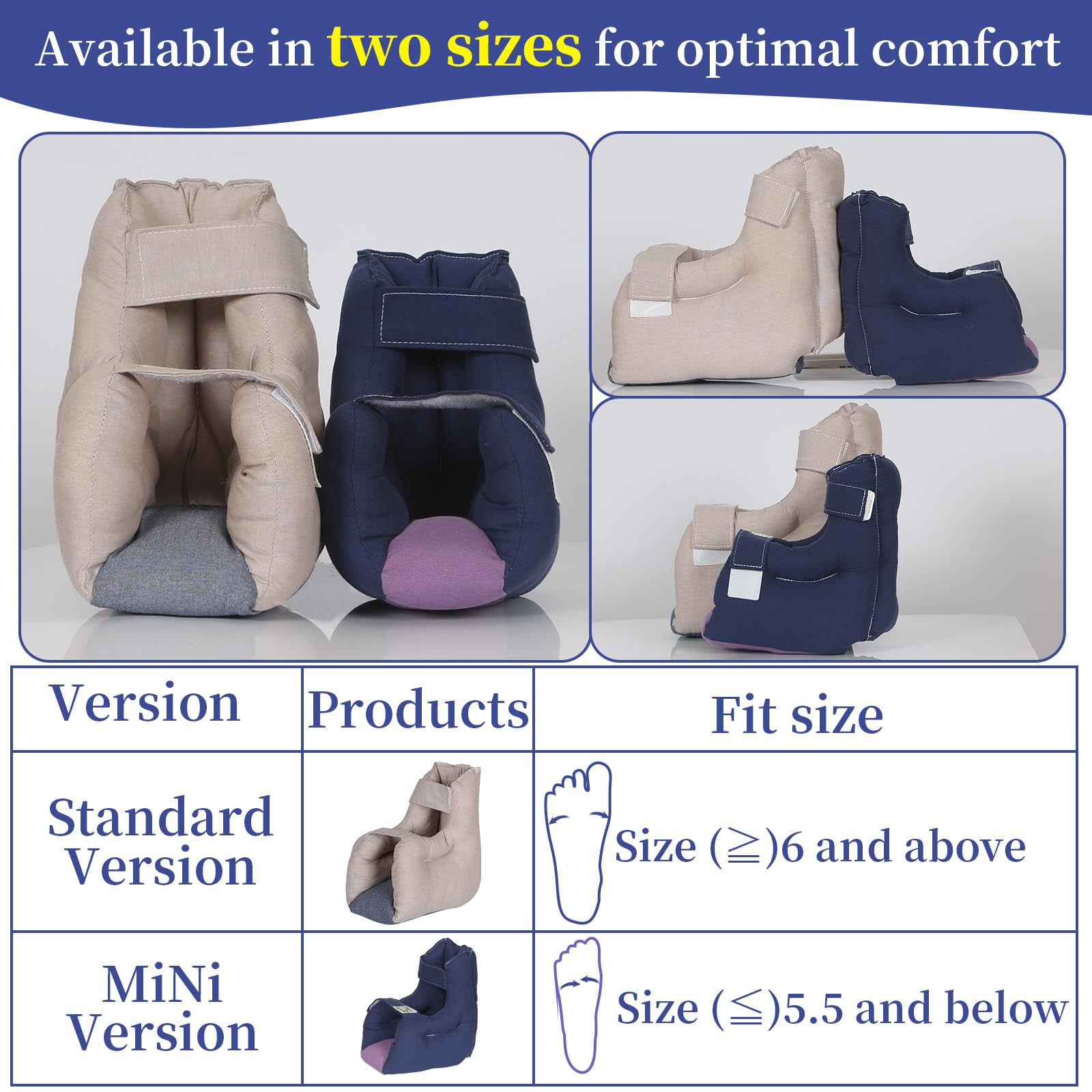Cojín protector de talón de tamaño pequeño, almohada para eliminar la presión y las úlceras por presión, protectores de talón para protección de curación, 1 unidad de 9.5 x 9.5 x 5.5 pulgadas