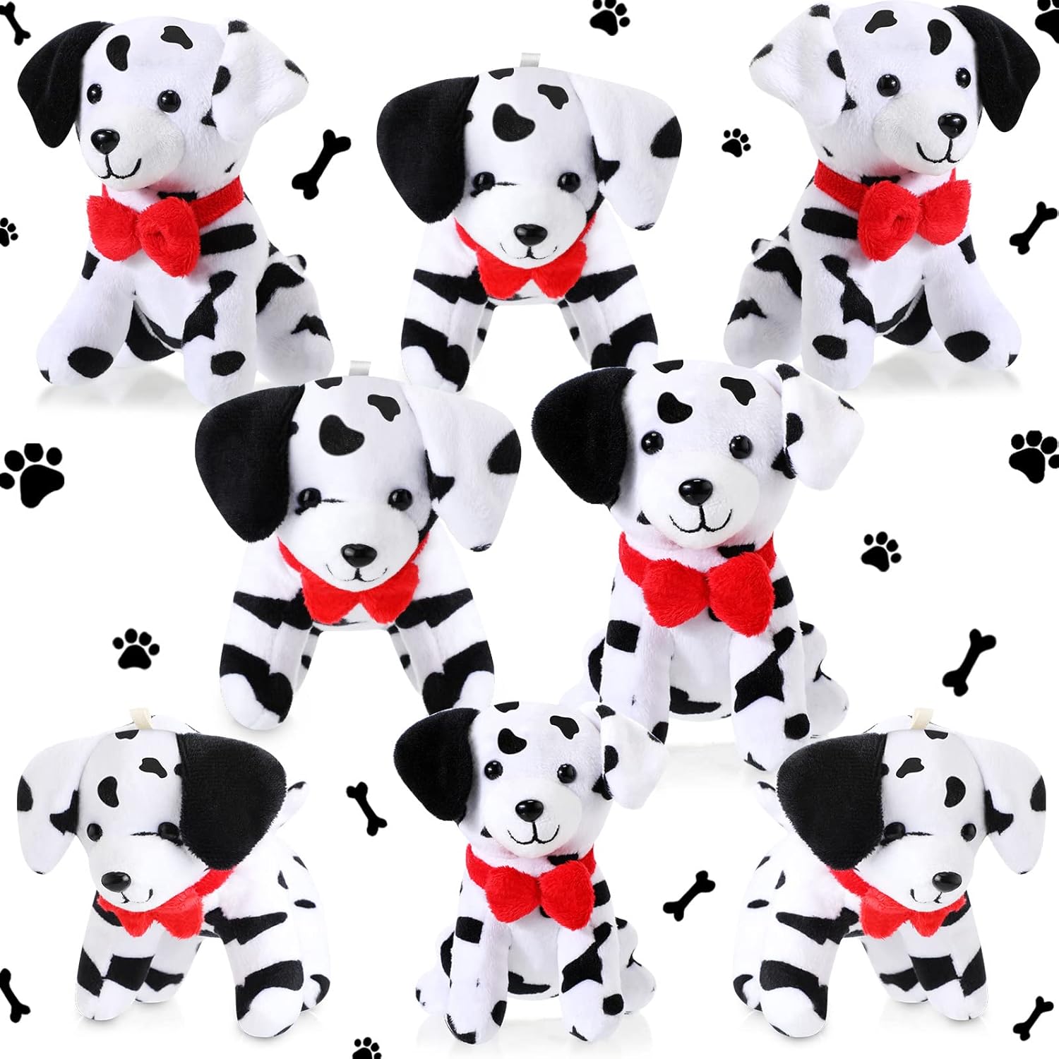 8 Pieces Stuffed Dalmatians Plush Dalmatians Bulk Dalmatian