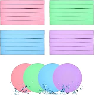 أداة تنظيف البشرة - إسفنجات للوجه بتصميم متعدد الألوان لبشرة مريحة وفعالة، لإزالة المكياج والحصول على تأثيرات تفتيح البشرة (24 قطعة)