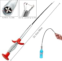 Vista 2 de Serpiente de Drenaje, Removedor de Obstrucciones de Drenaje - Herramientas de Limpieza de Canaletas, Limpiador de Drenaje para Inodoro