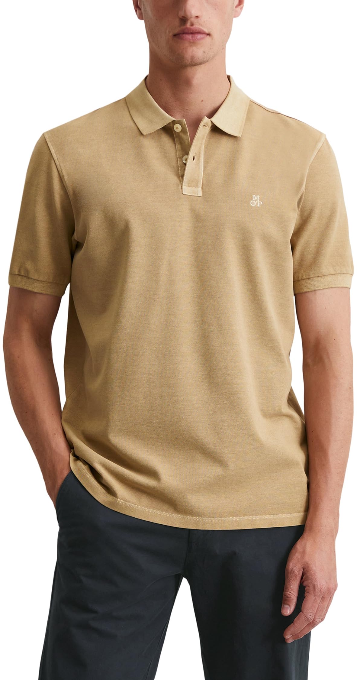 Marc O'Polo Herren Kurzarm-Poloshirt aus Bio-Baumwolle Regular Fit